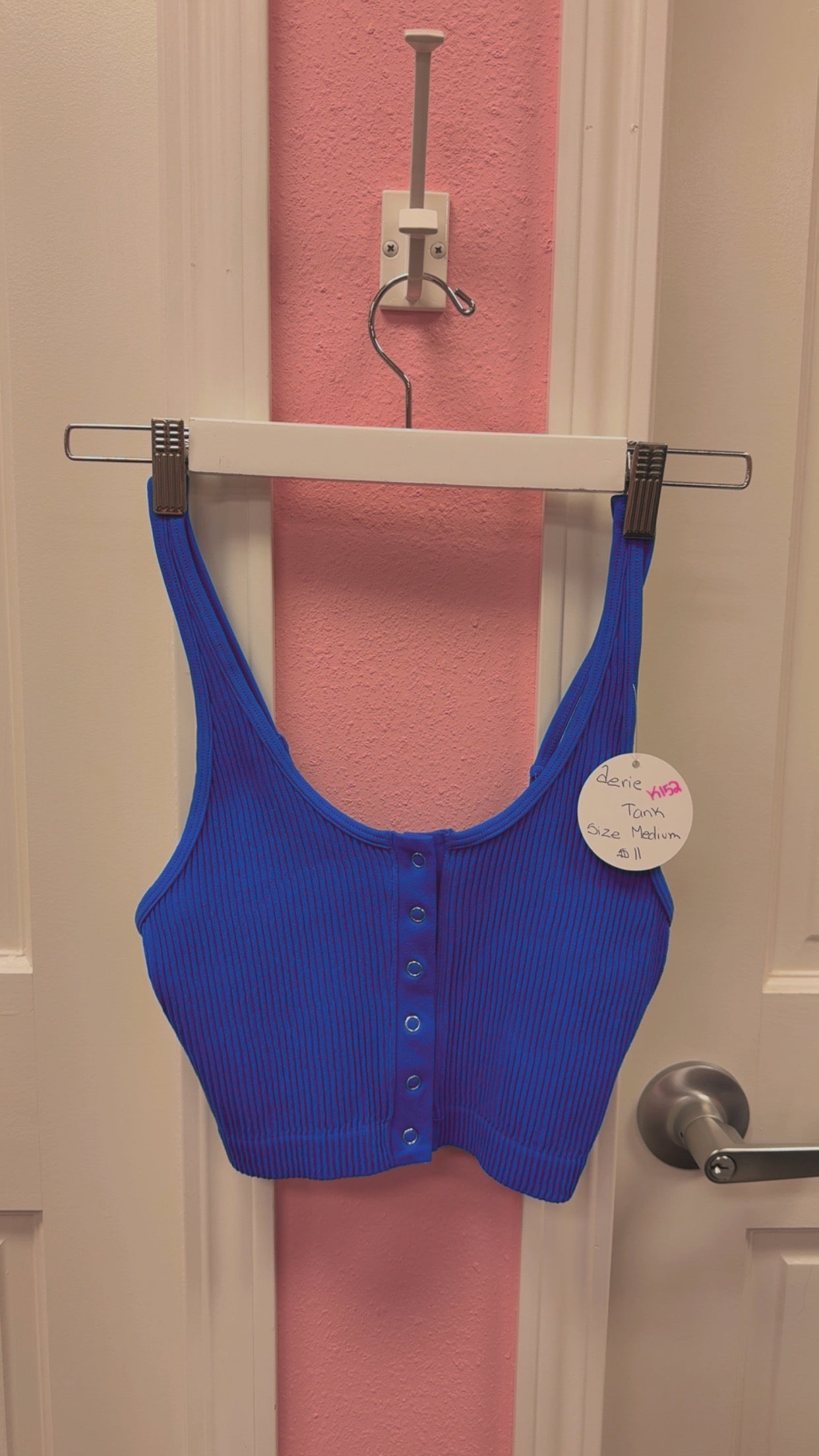 Aerie Ribbed Cobalt Blue Tank Size Medium