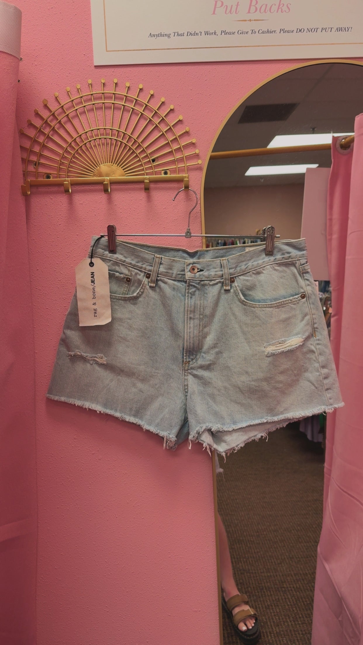 Rag & Bone NWT “Glena W/ Holes Justine Short” Retails $185