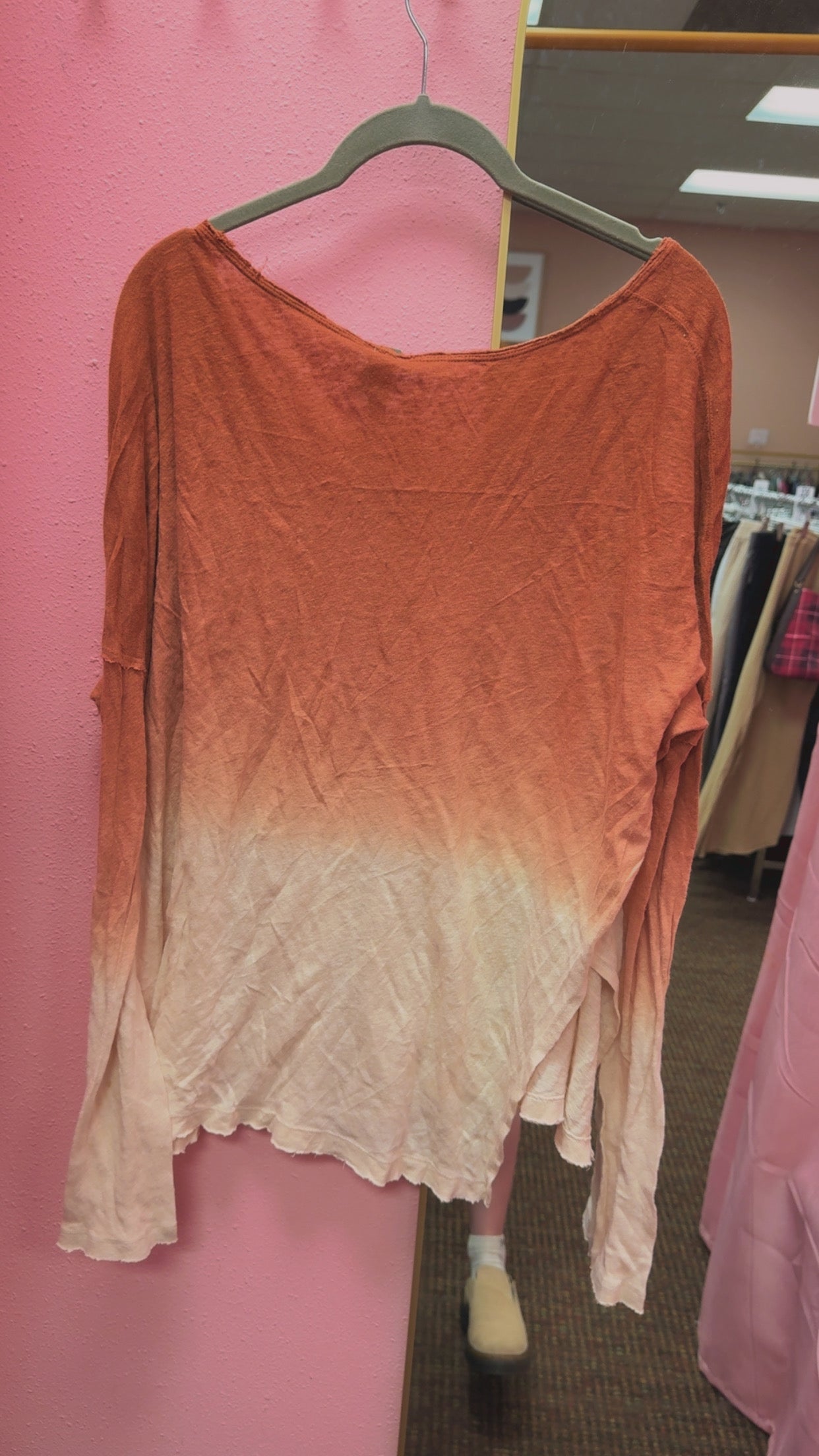 Free People Ombrè Long Sleeve Size Medium