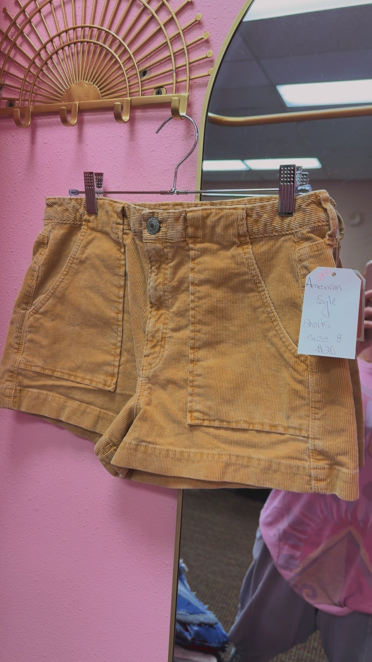 American Eagle Cord Shorts Size 8