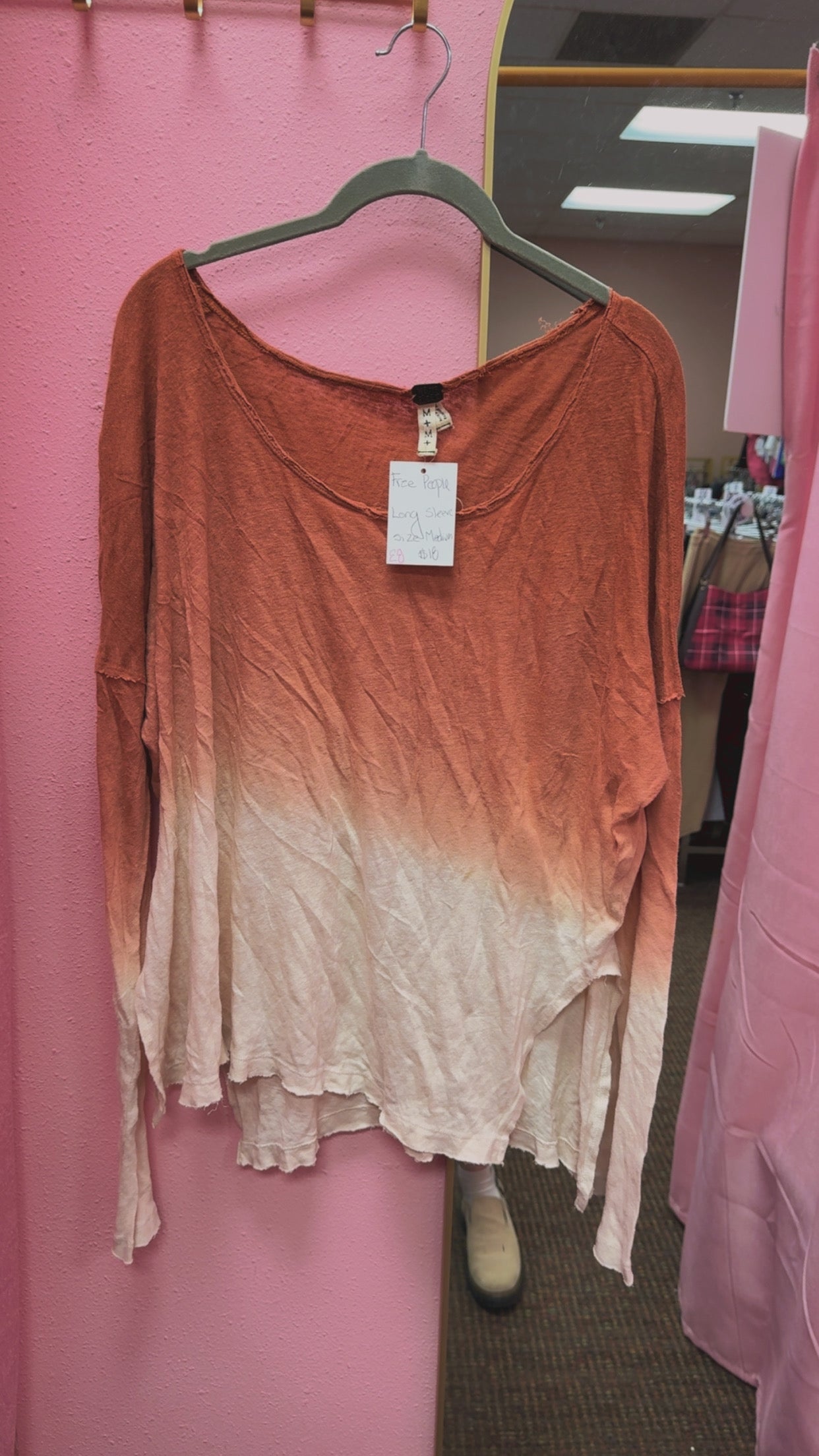 Free People Ombrè Long Sleeve Size Medium