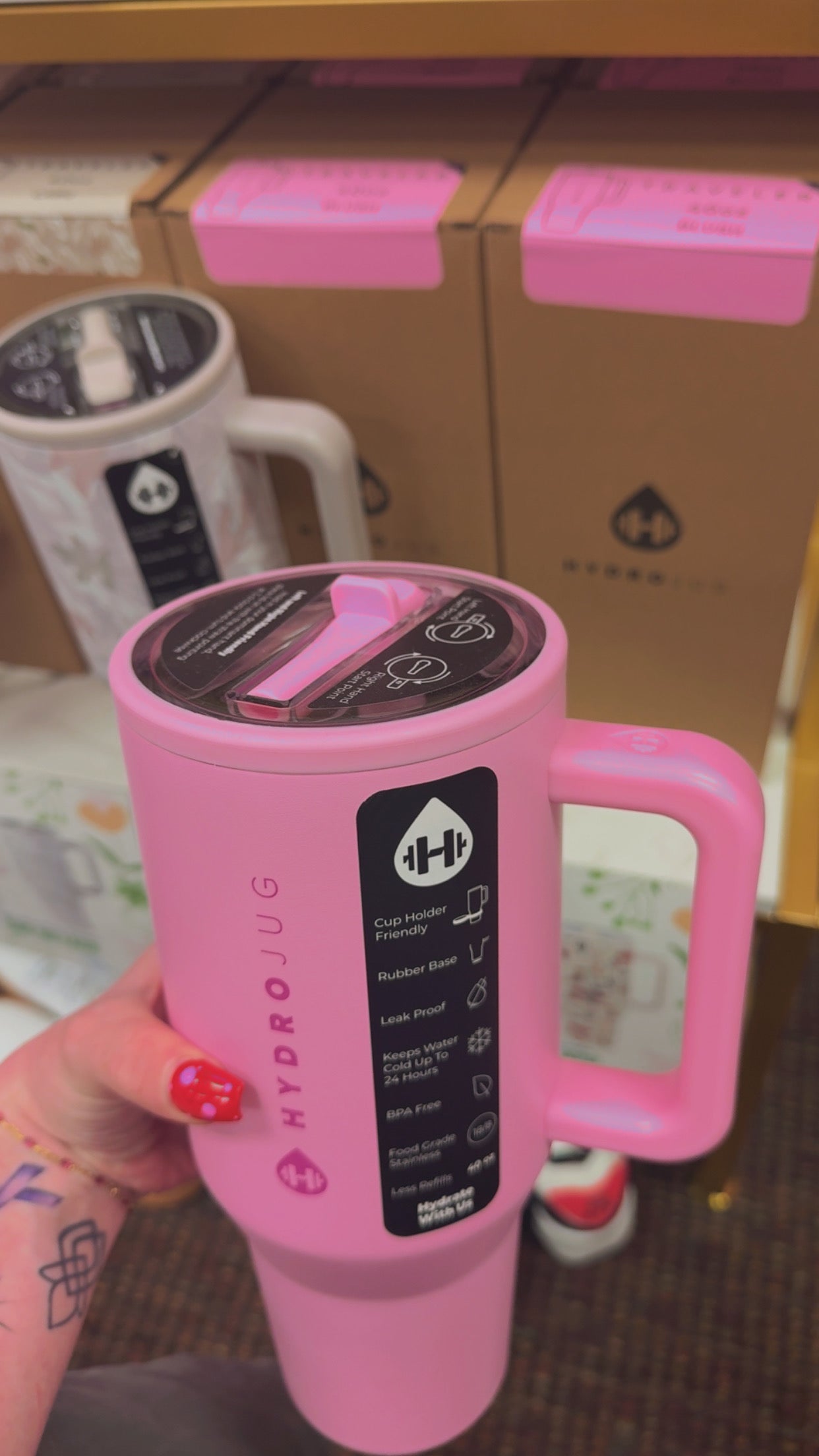 HydroJug 40oz Tumblr- Blush