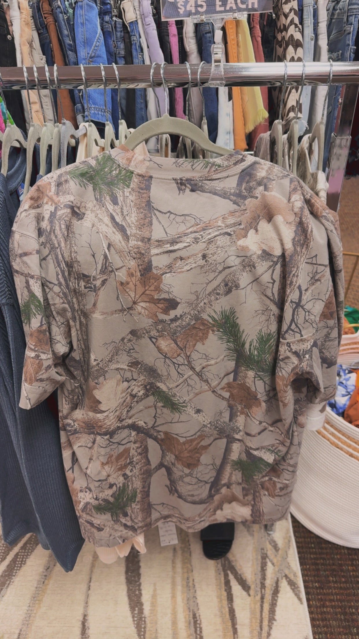 Hollister Camo CourtJThrifts Merch Tee- Dark Camo