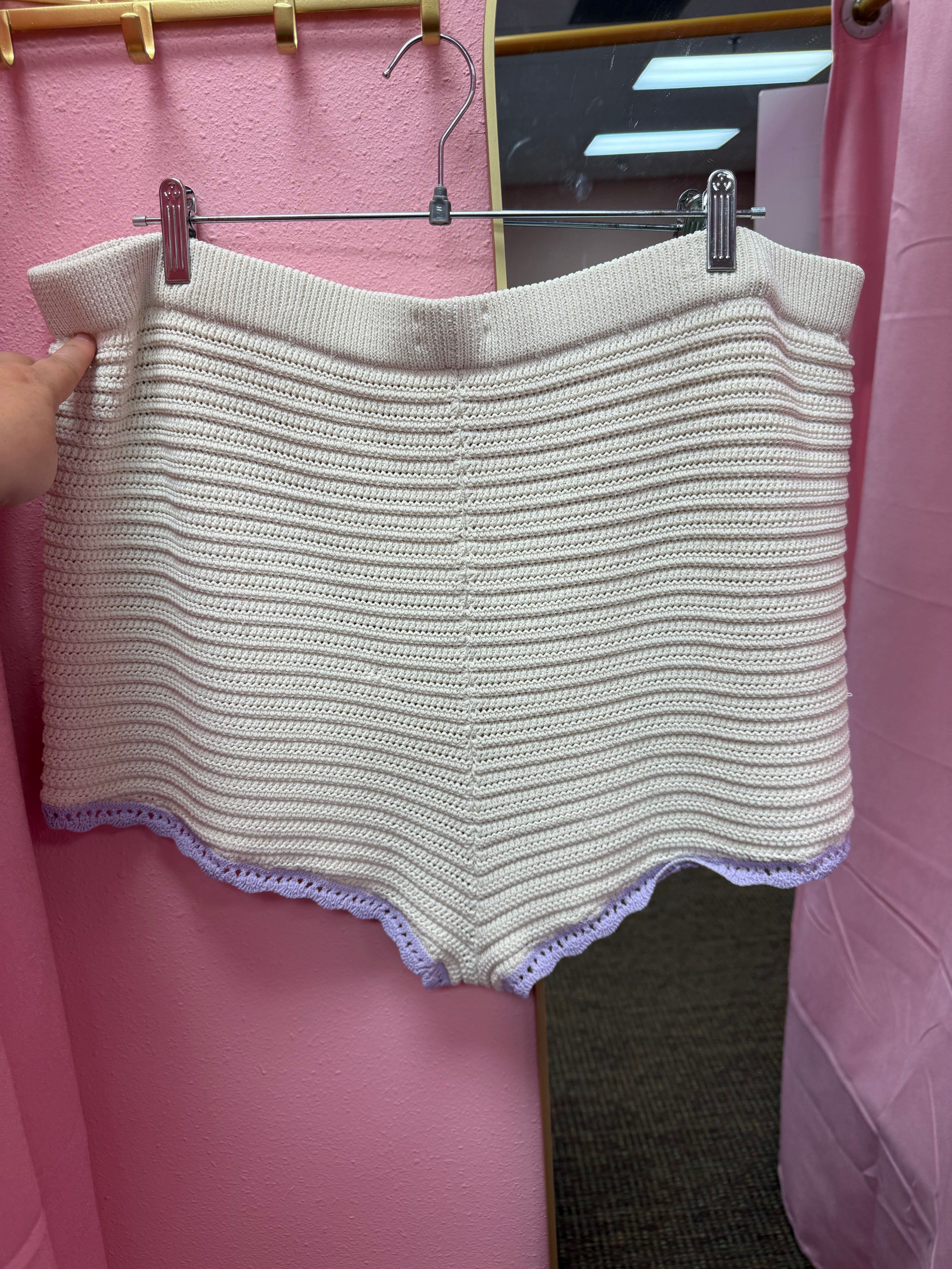 VS PINK Crochet Shorts Size XXL