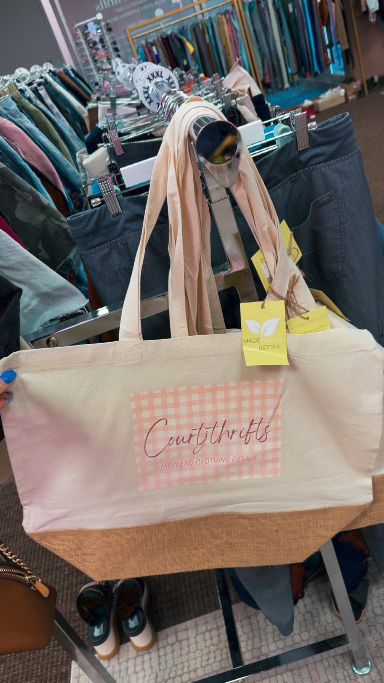 CourtJThrifts Reusable Tote Bags