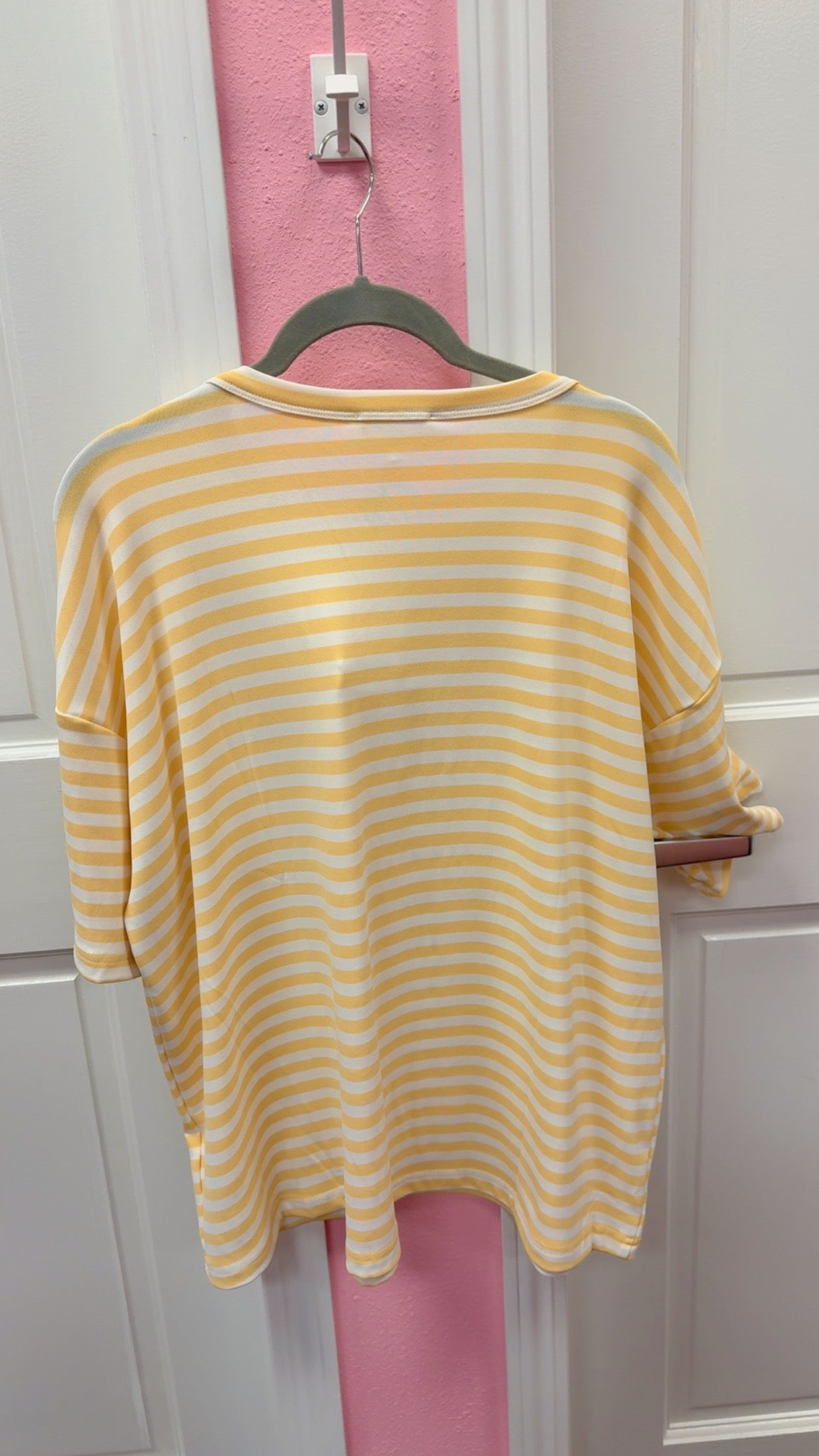 CourtJThrifts Le Lis Embroidered Striped Tee