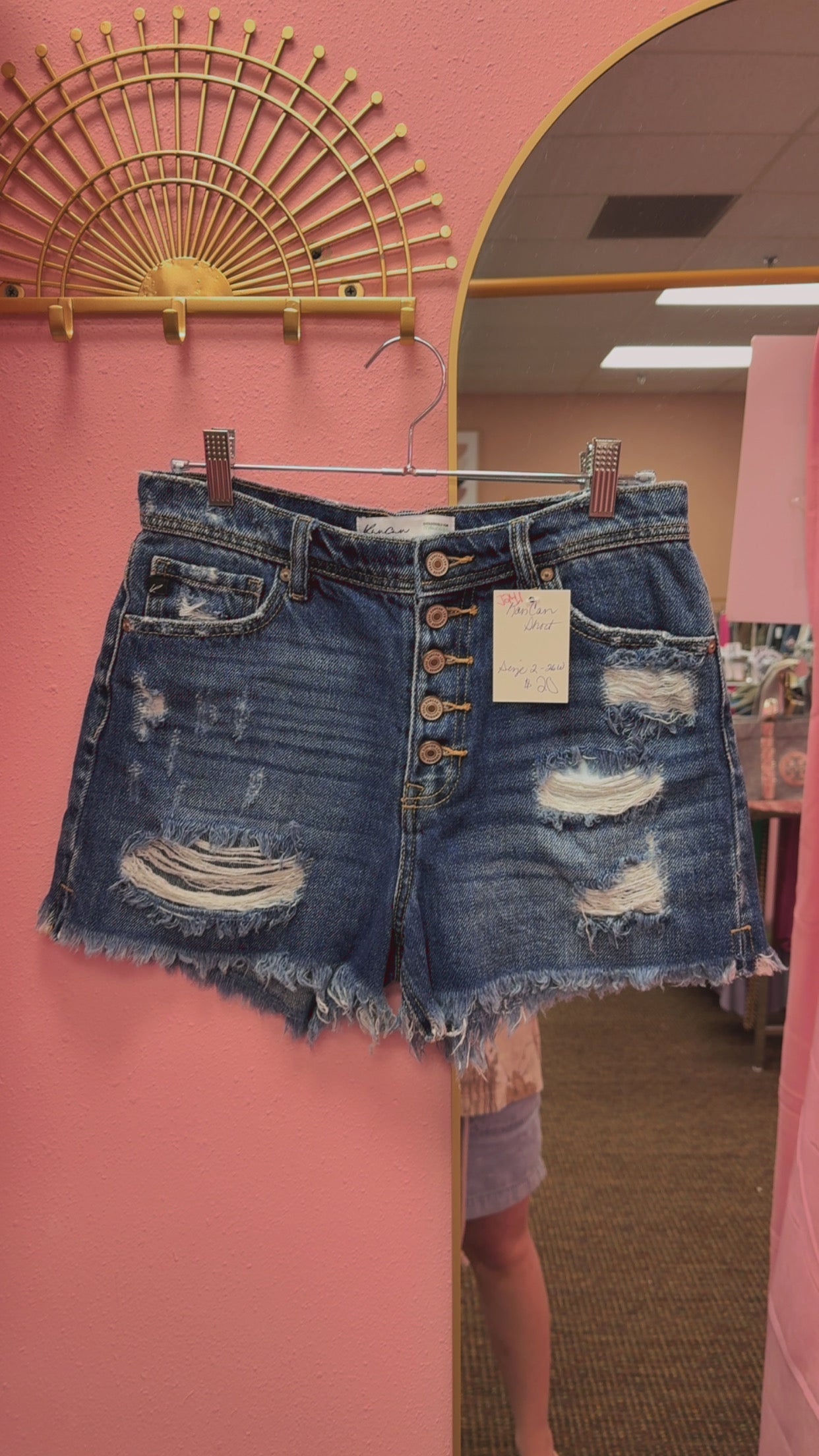 Kancan Button Fly Shorts Size 2-26