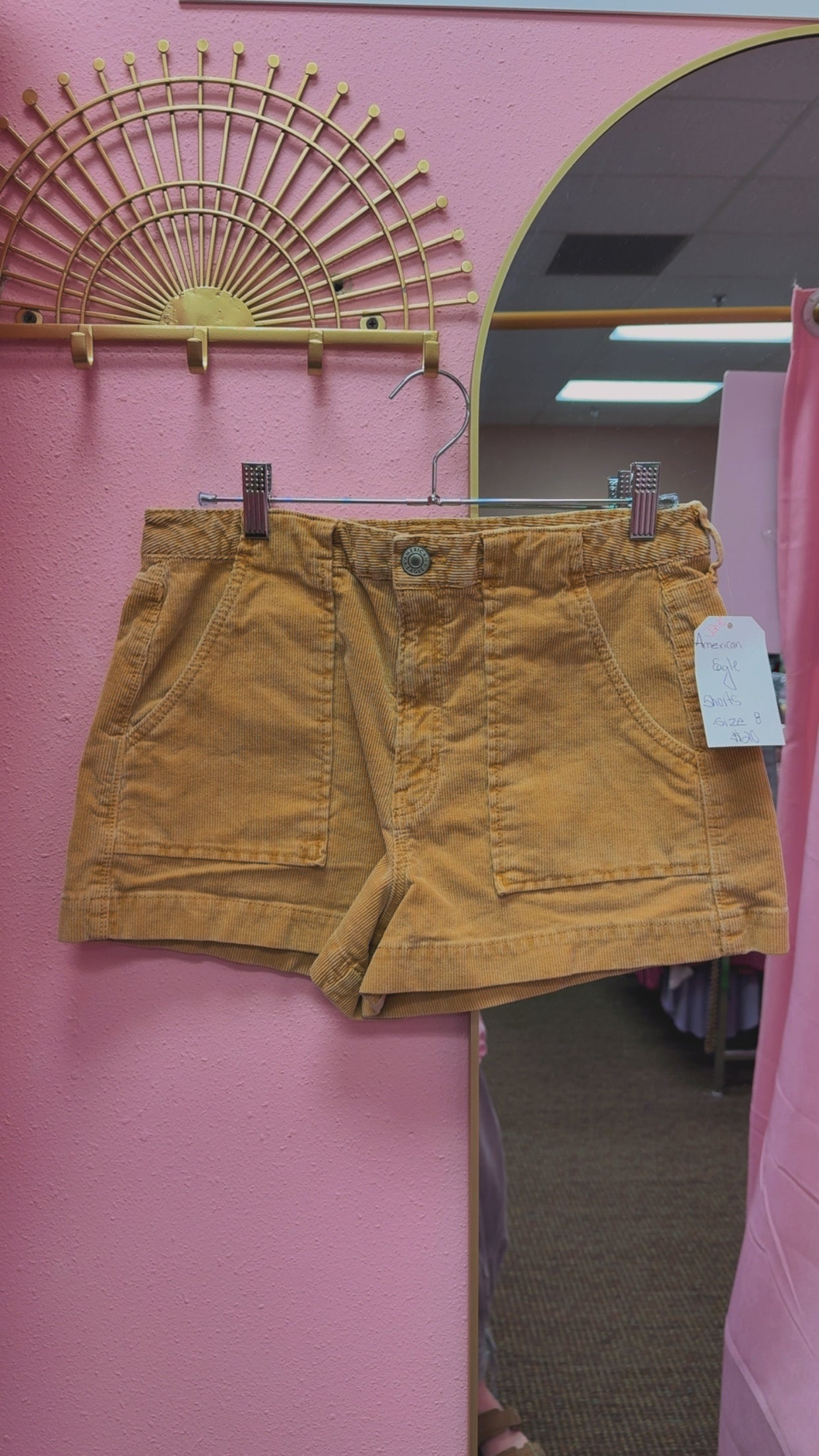 American Eagle Cord Shorts Size 8