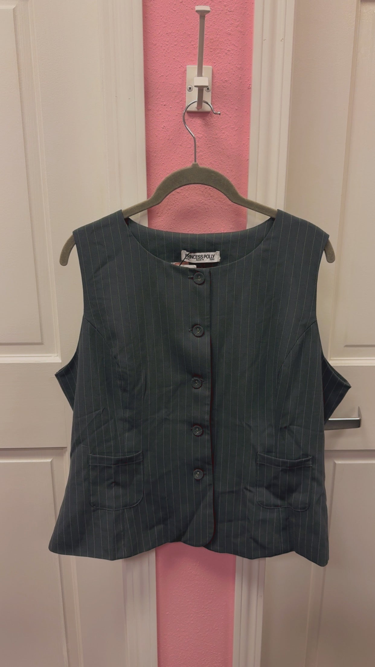 Princess Polly NEW WITH TAGS Pinstripe Top Size US 10