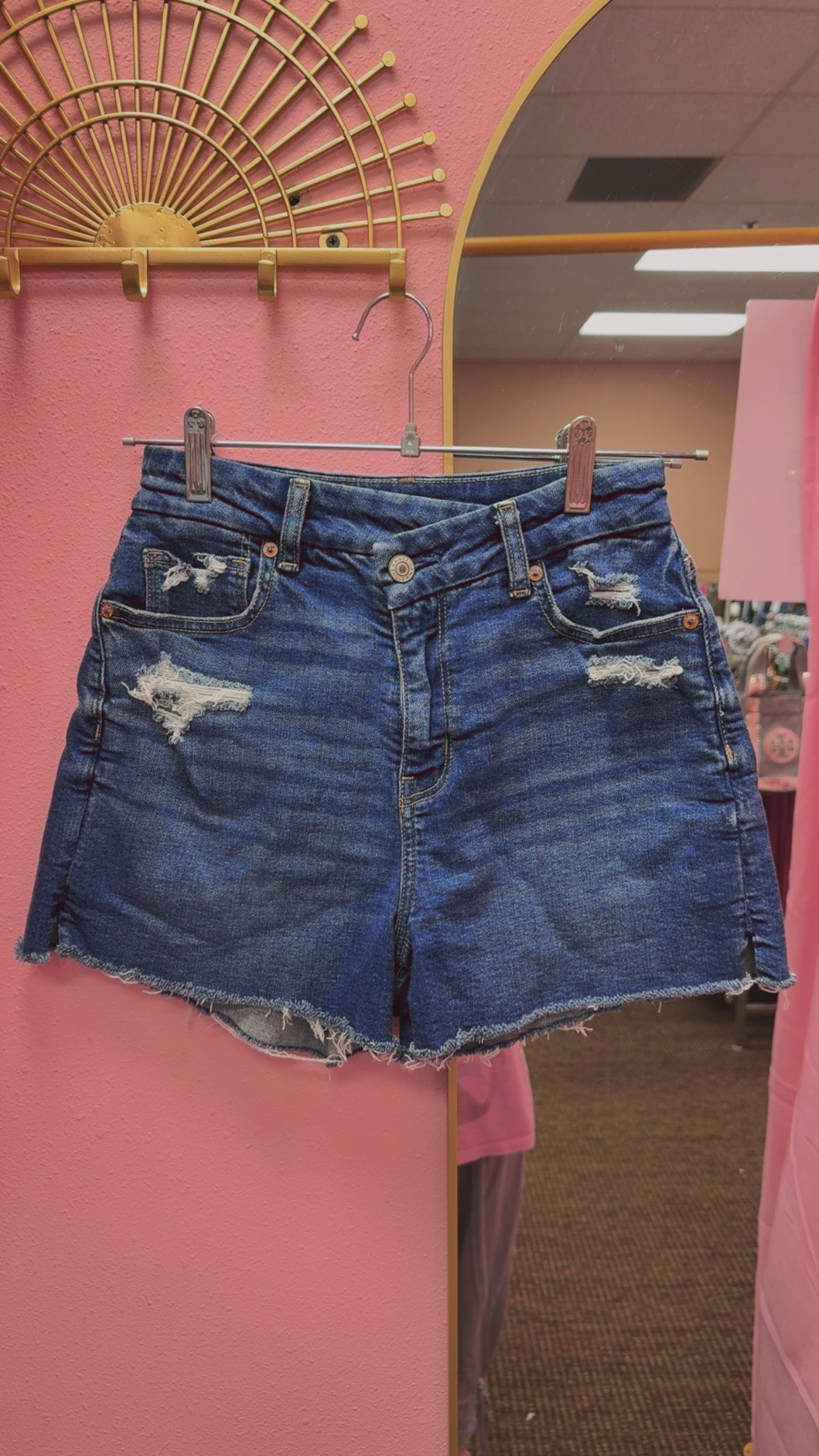 American Eagle Crossover Waist Shorts Size 0