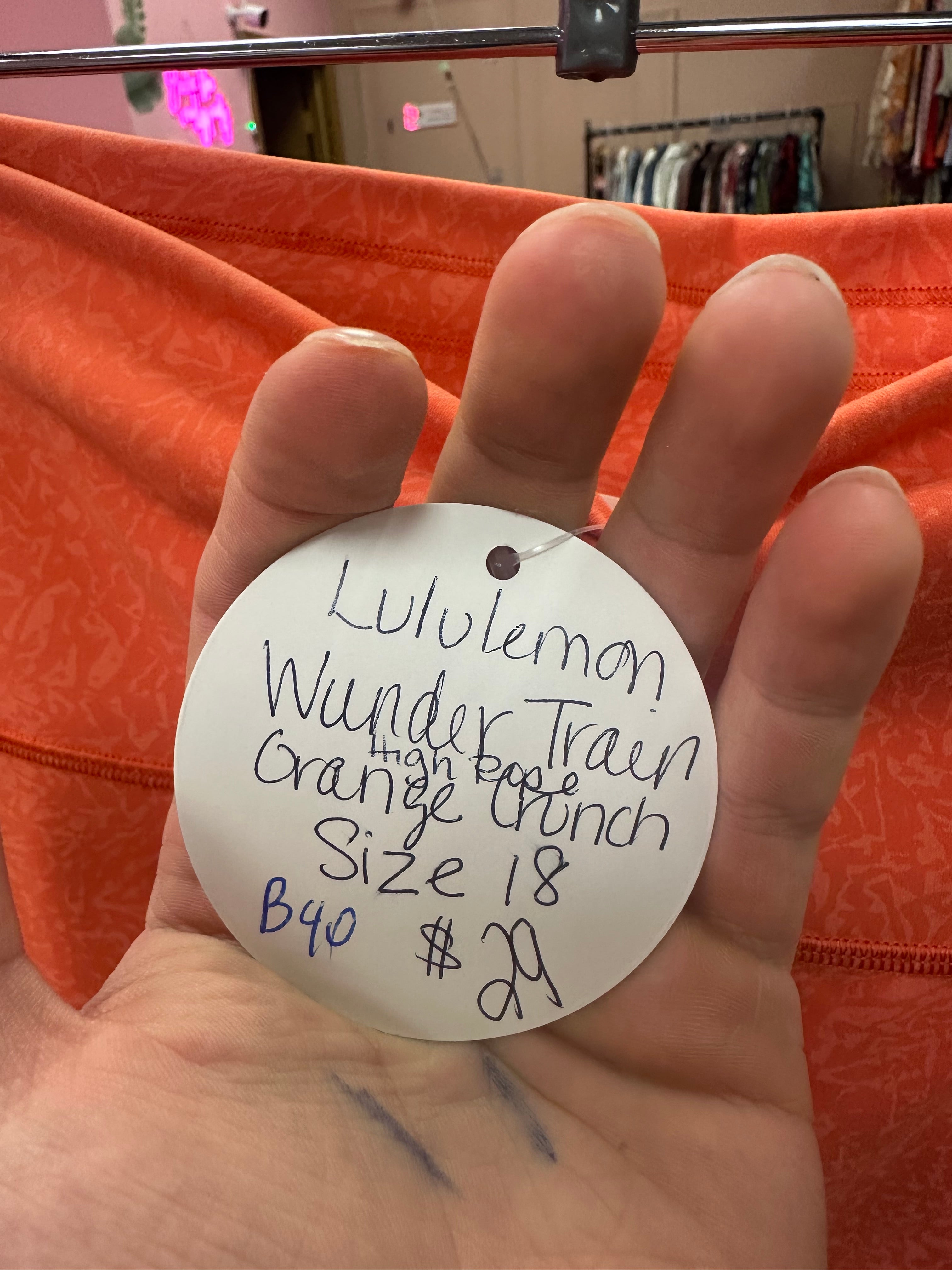 Lululemon Wunder Train Size 18