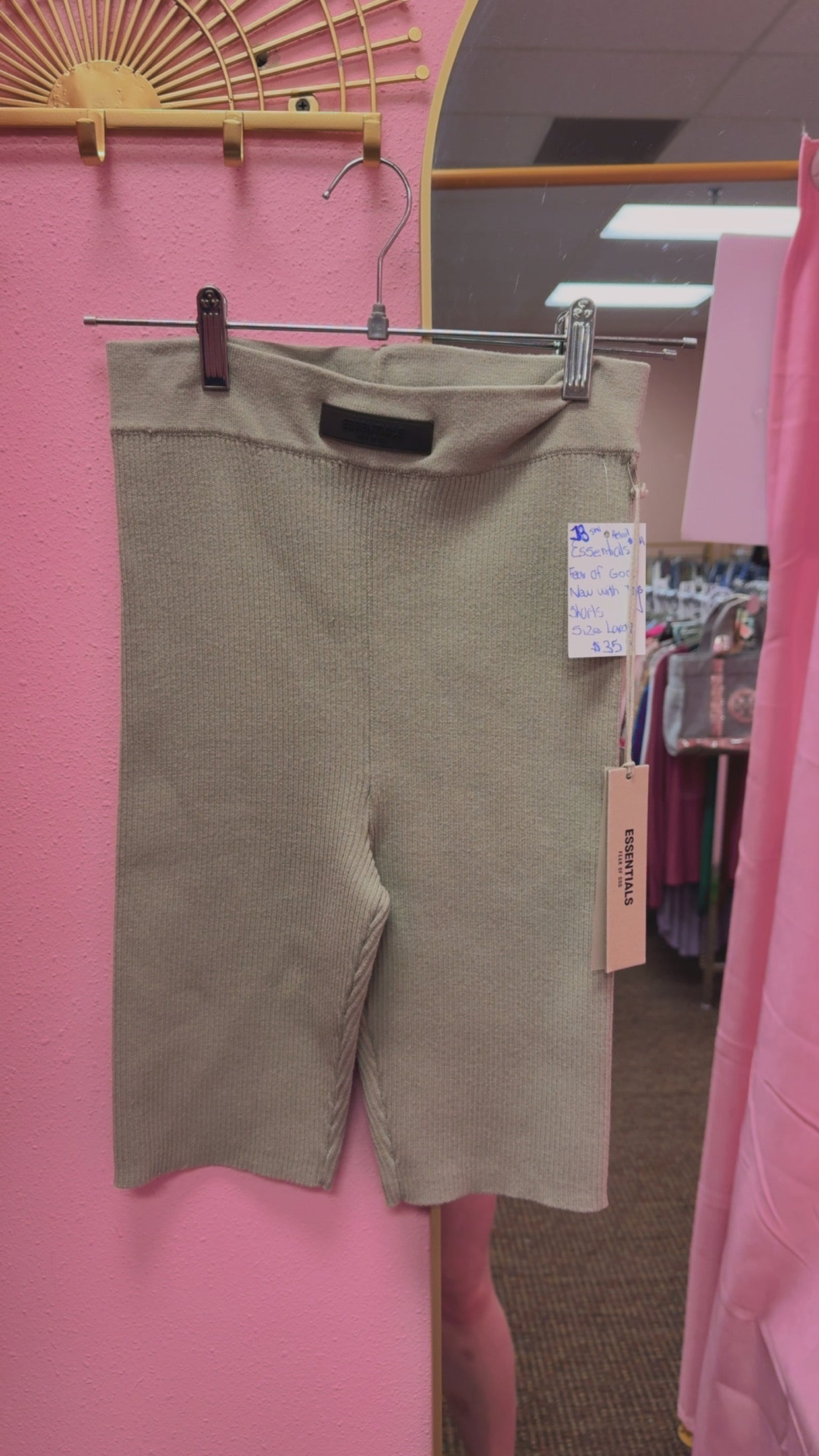 Essentials Fear Of God NEW WITH TAGS Biker Shorts Size Large Retails $229