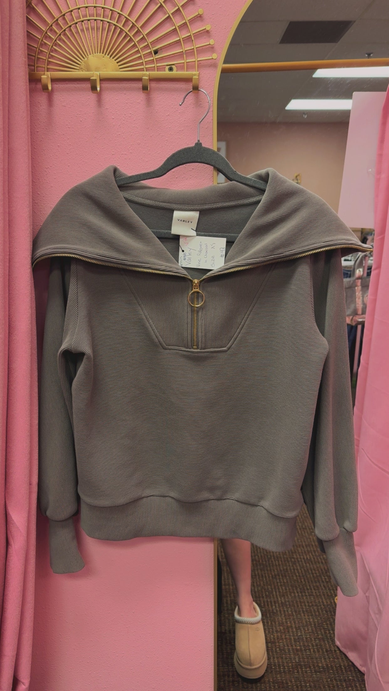 Varley “Vine” Women’s Pullover Size XS Retails $158