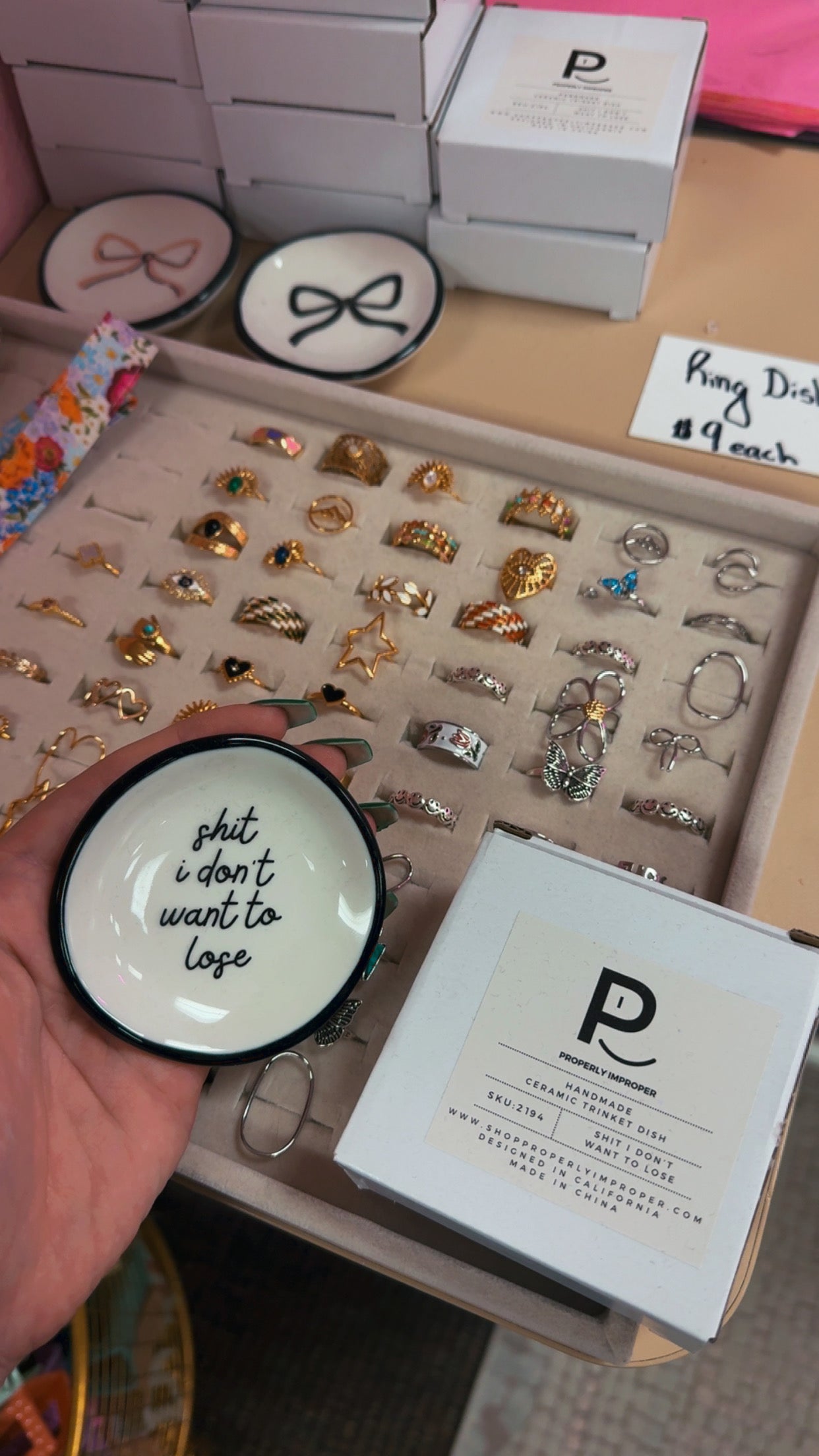 Properly Improper Trinket Dish- “Sh*t I don’t wanna lose”