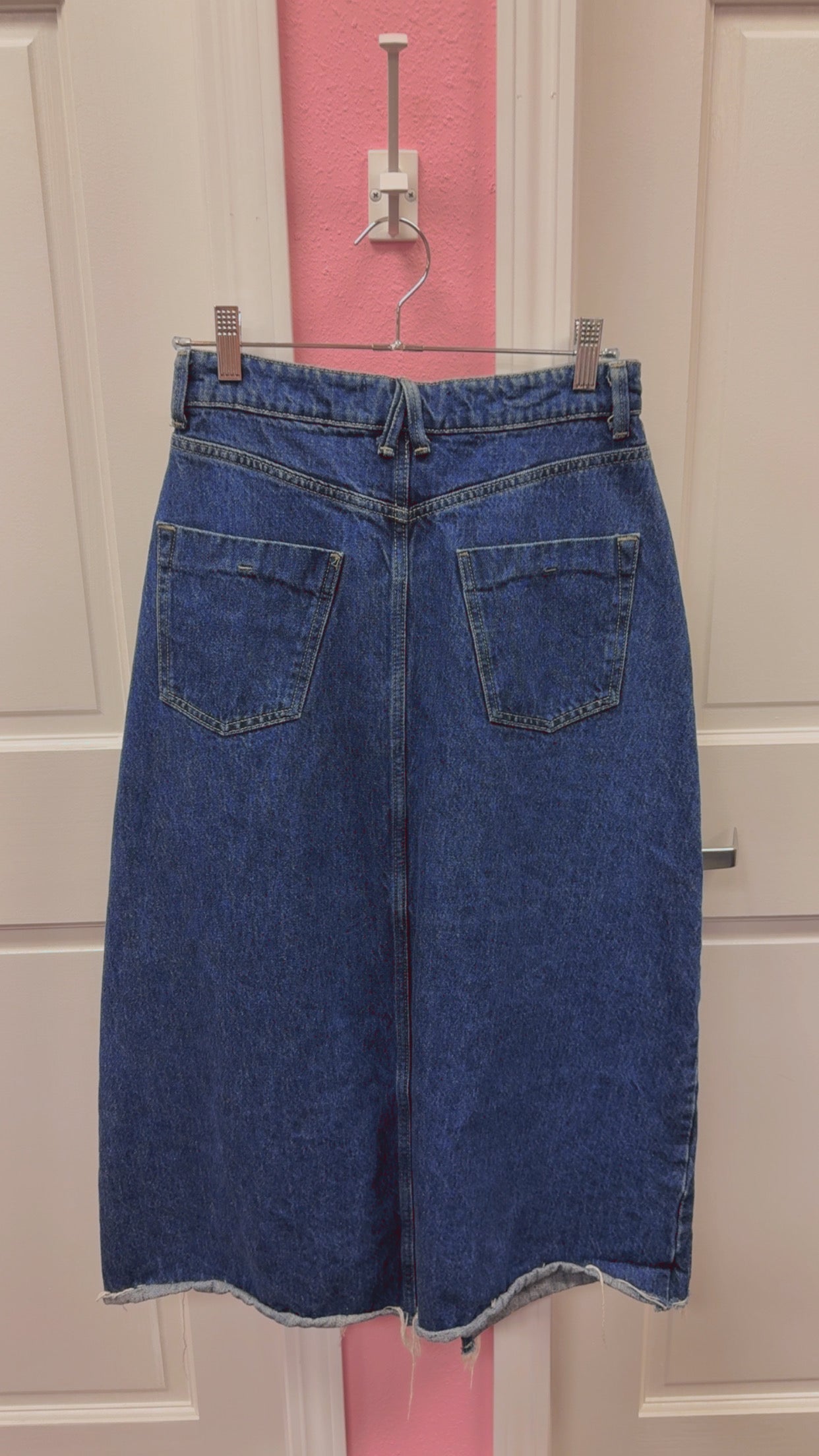 Zara Midi Denim Skirt Size Small