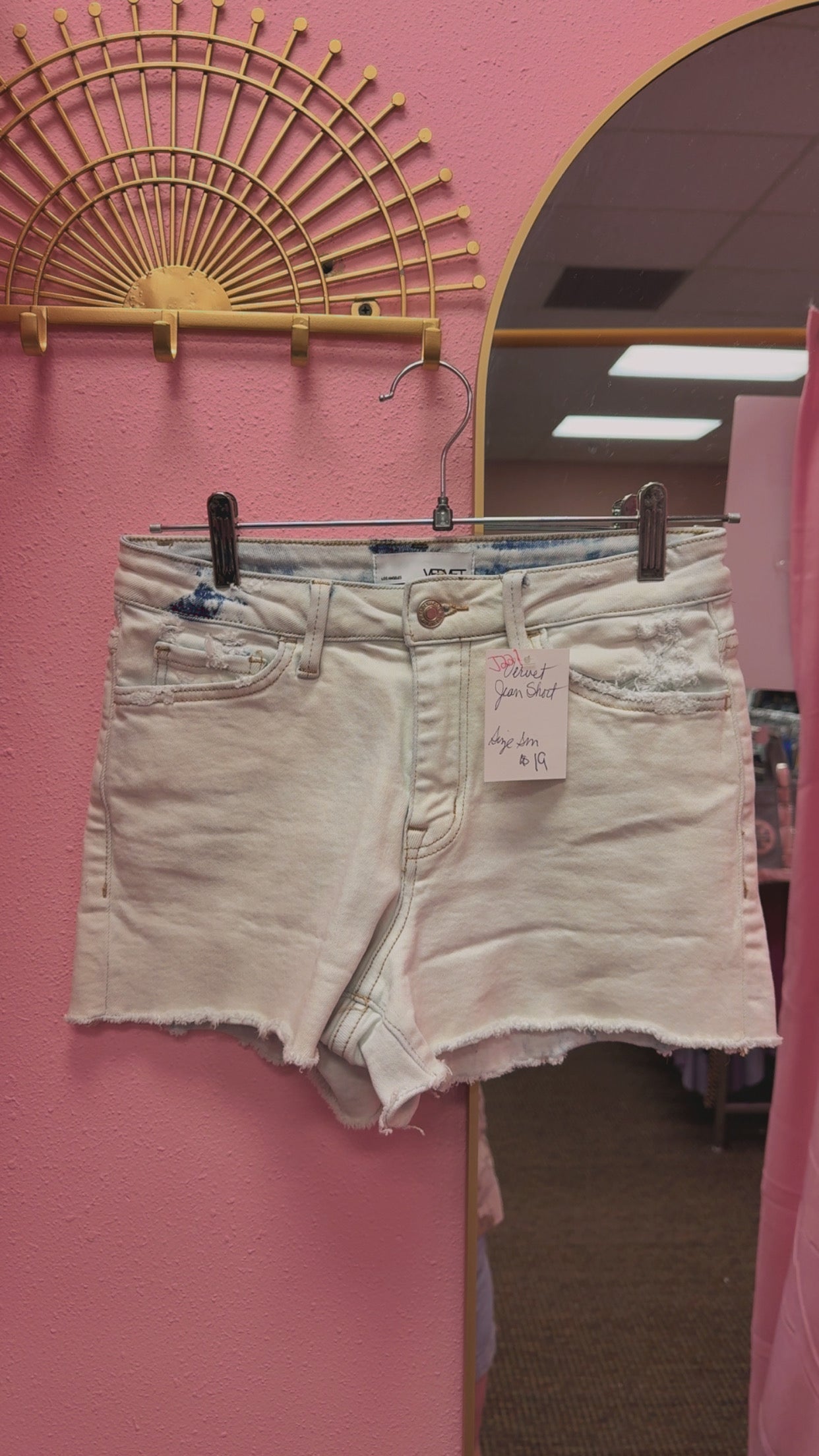 Vervet Hi-Rise Denim Shorts Size Small