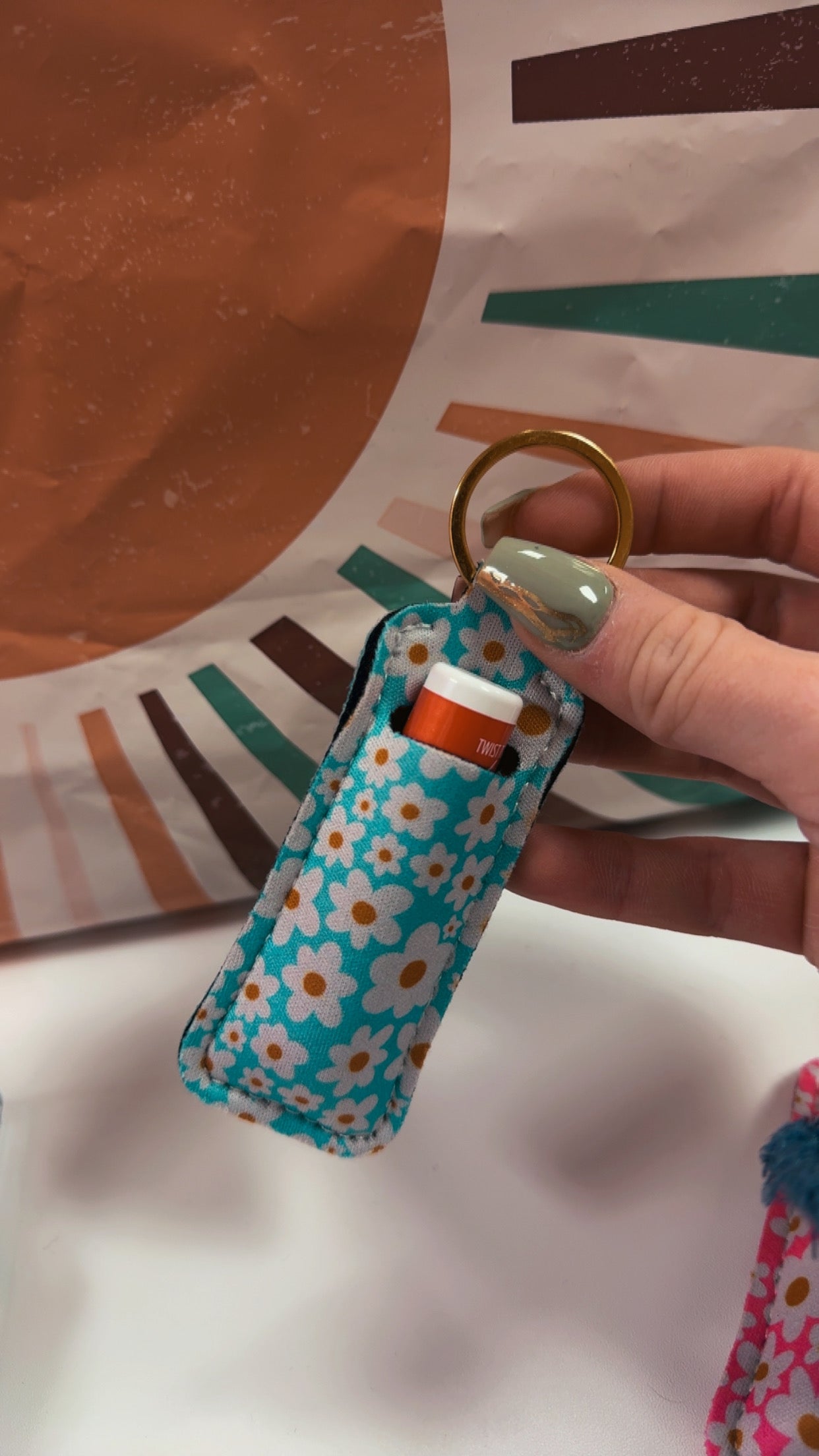 Chapstick Keychain Holder- 6 Designs