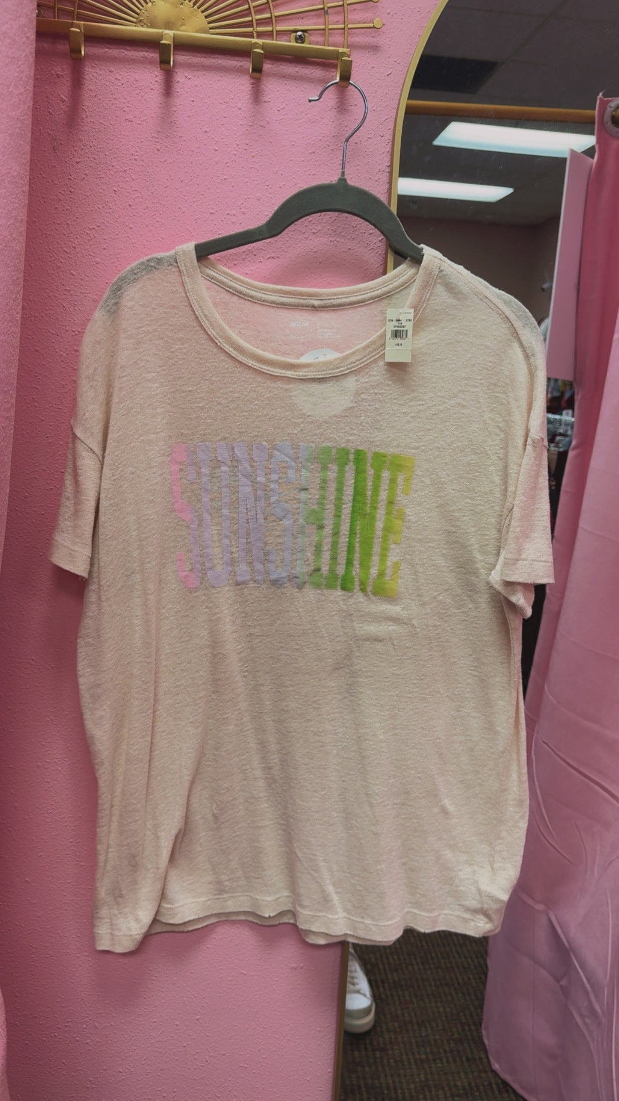 Aerie Oversized Sunshine Tee Size Small