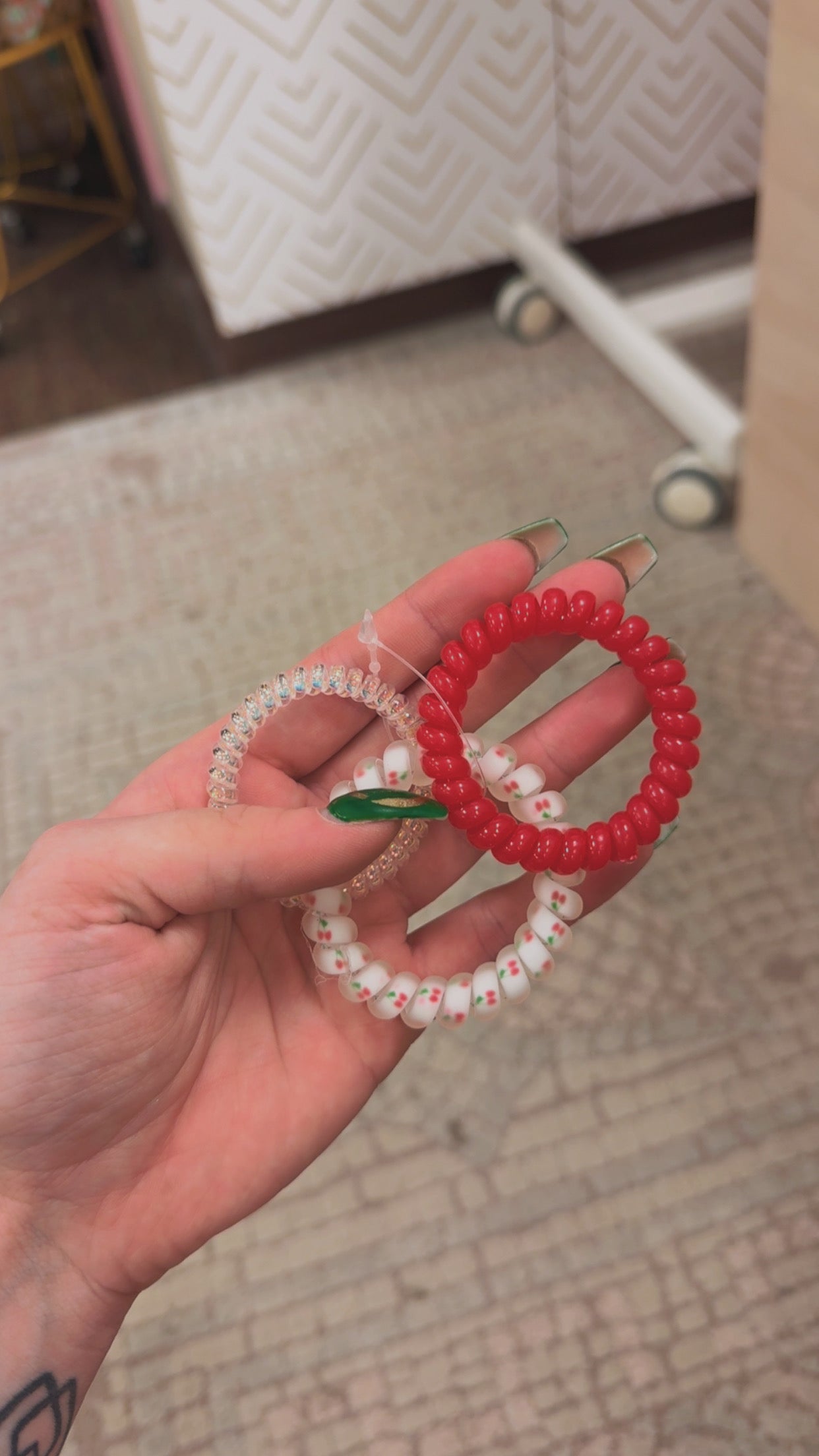 Cherry Ponytail Set 3pk