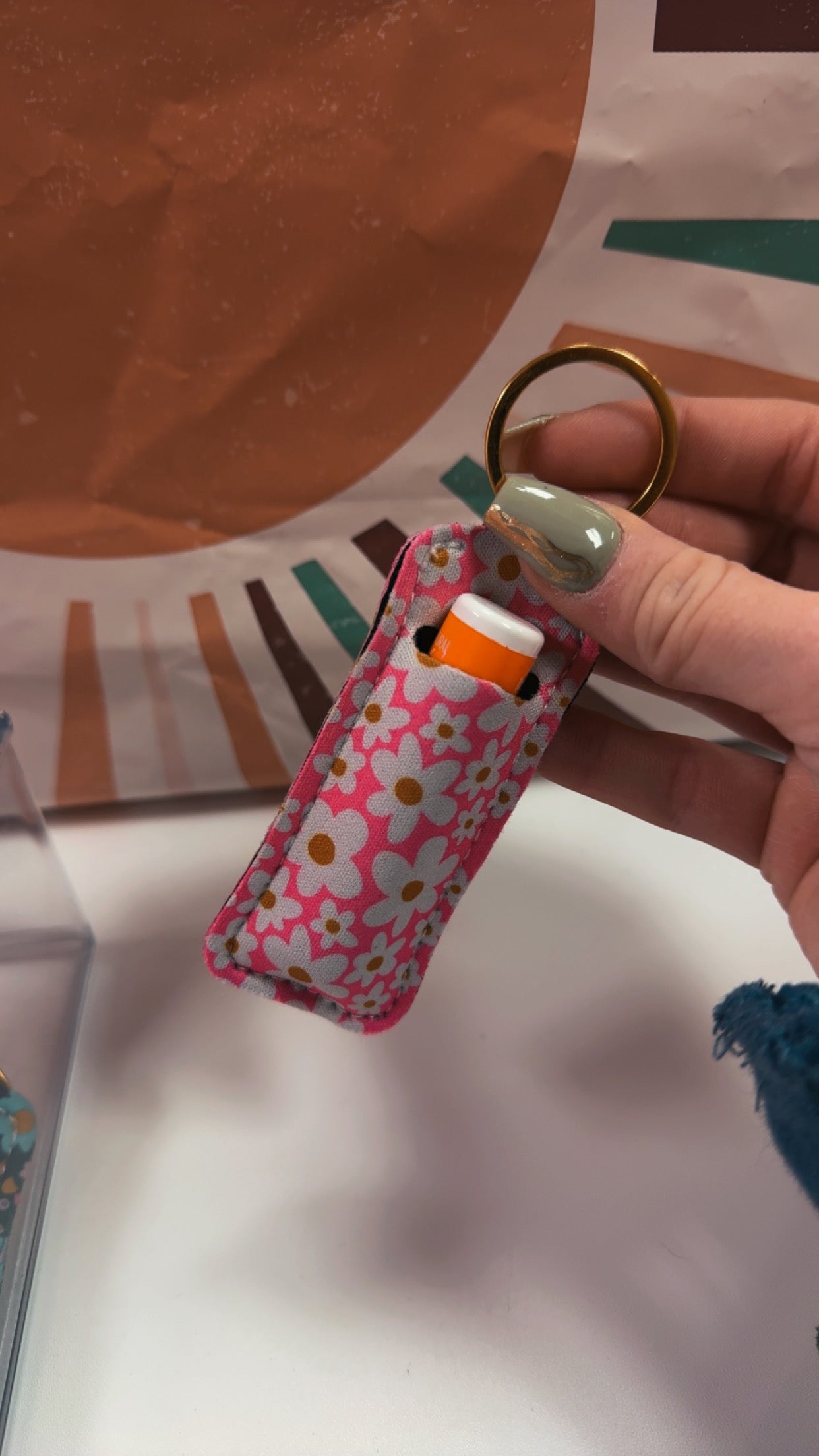 Chapstick Keychain Holder- 6 Designs