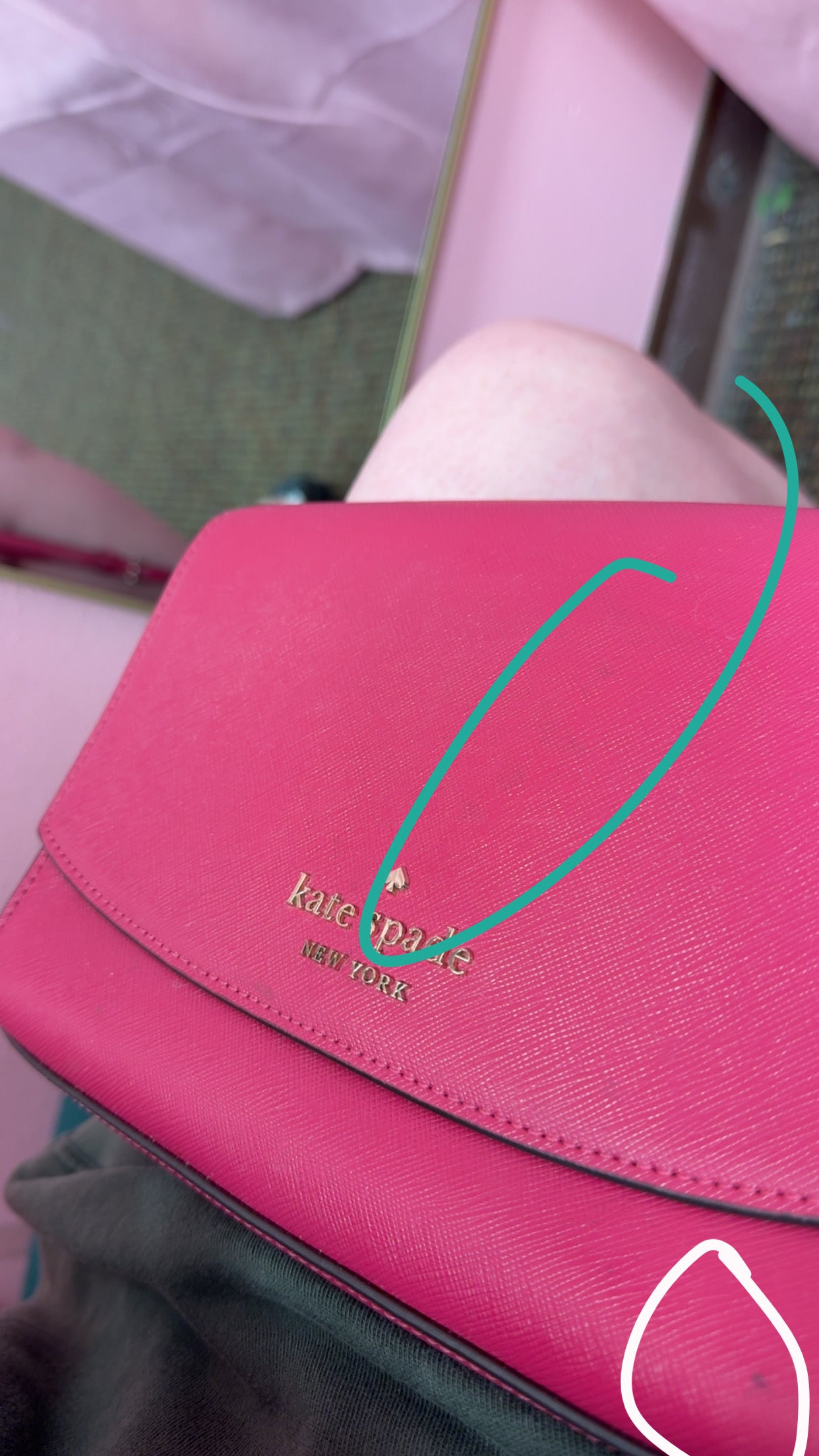 Kate Spade Hot Pink Crossbody - AS IS