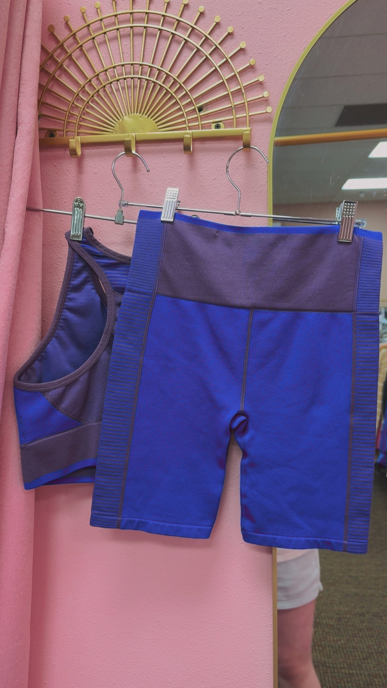 Ryka Workout SET - Sports Bra + Shorts Size Medium