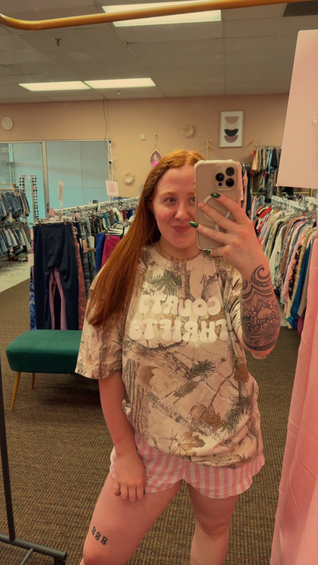 Hollister Camo CourtJThrifts Merch Tee- Light