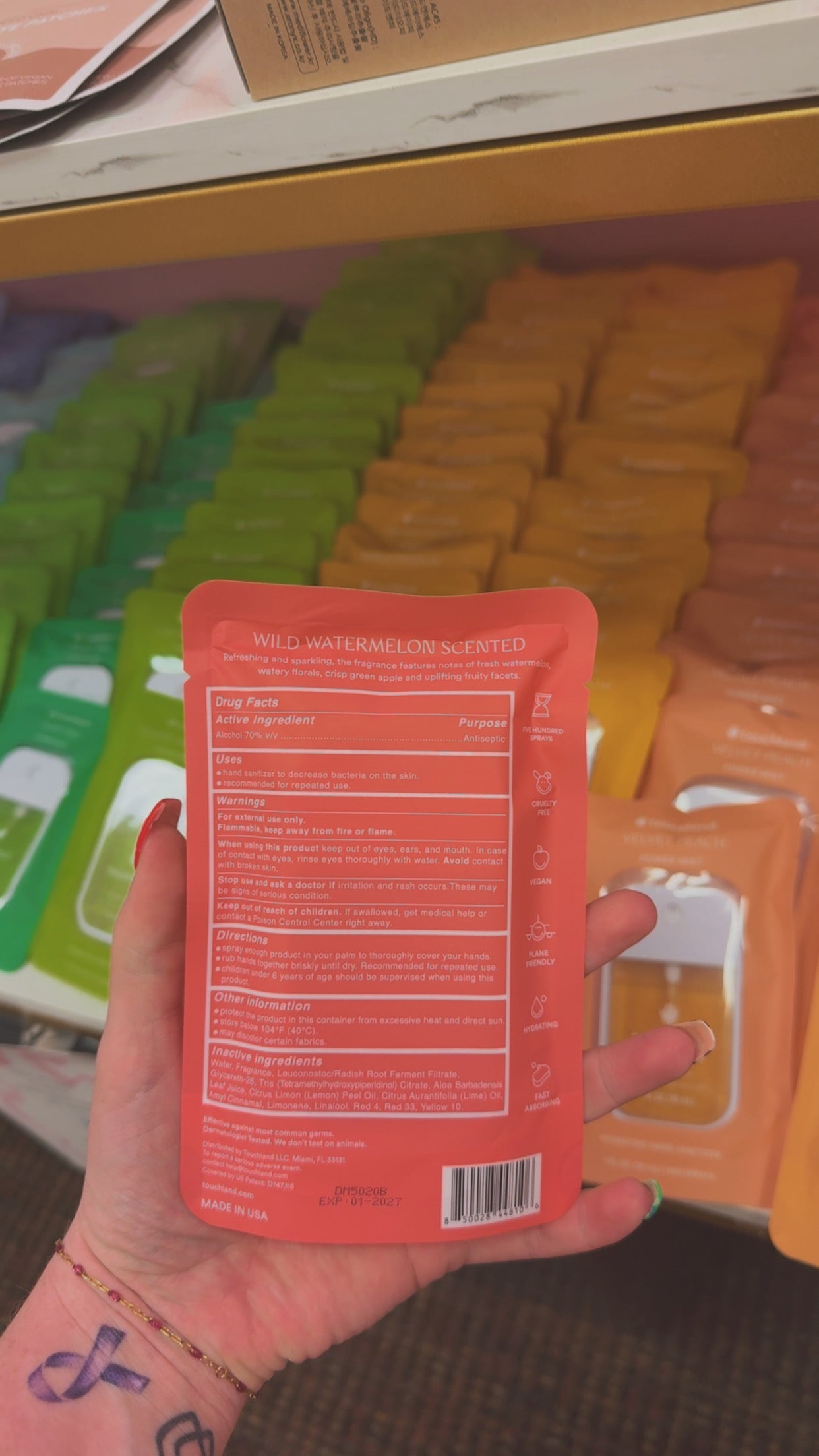 Touchland Hydrating Hand Sanitizer- Wild Watermelon