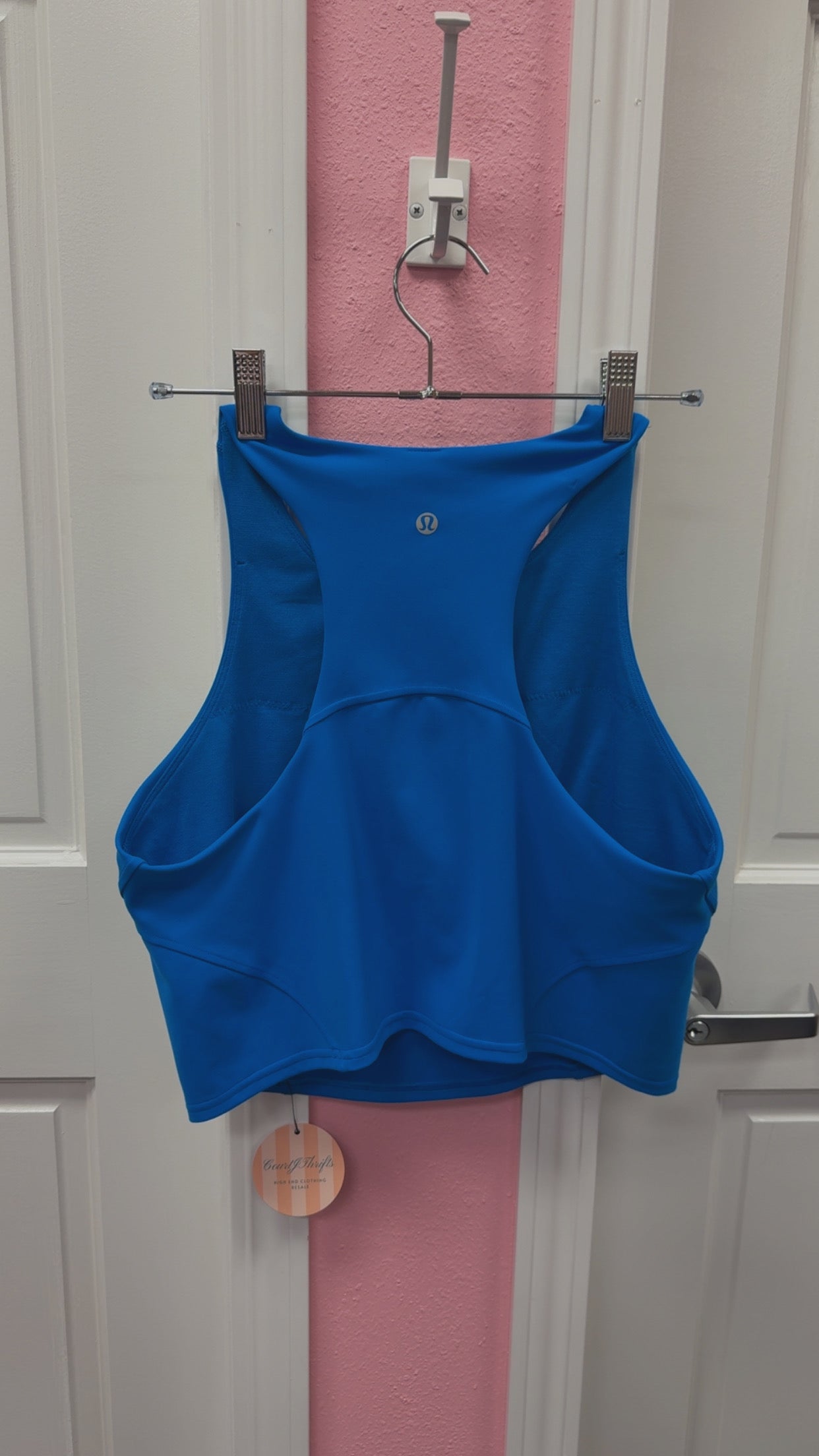 Lulu🍋 Invigorate Training Tank Top Size 12- POOLSIDE BLUE
