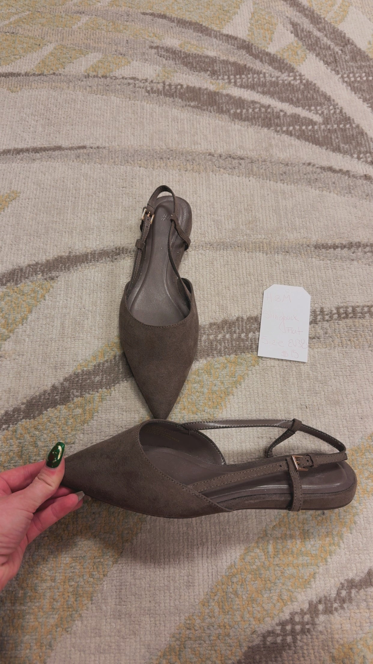 H&M NEW Slingback Flats Size EU38