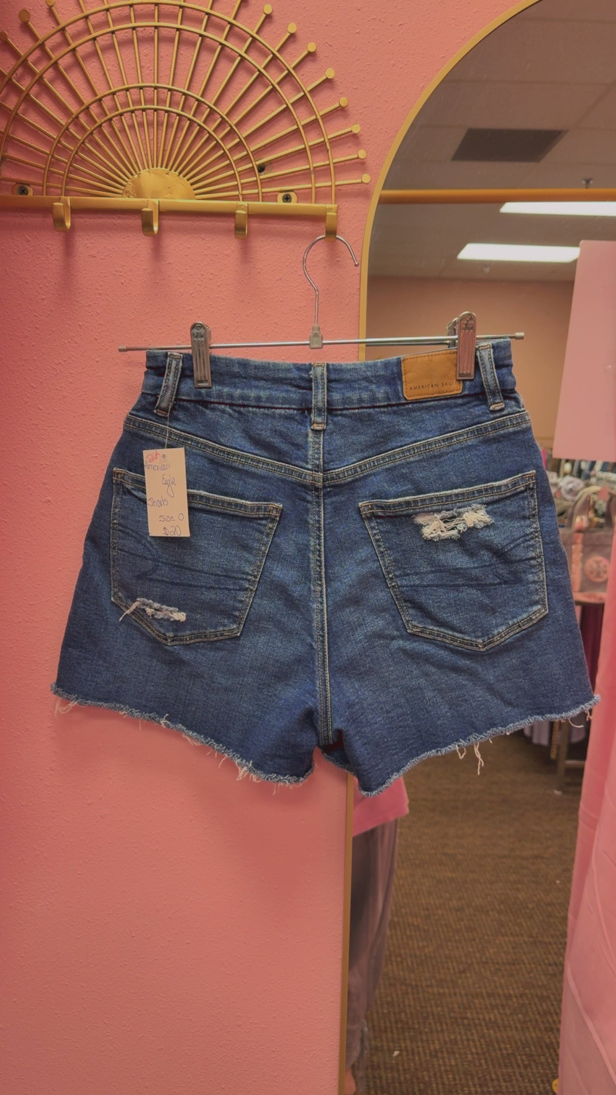 American Eagle Crossover Waist Shorts Size 0