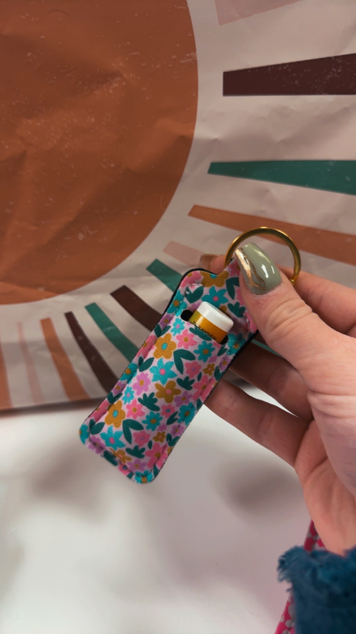 Chapstick Keychain Holder- 6 Designs