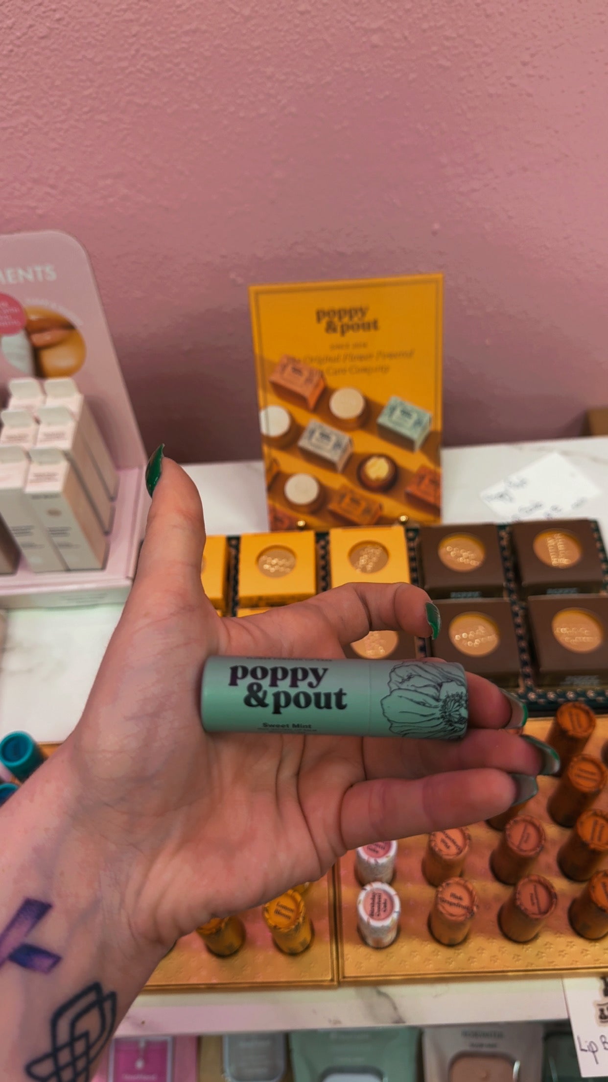 Poppy+Pout 100% Natural Lip Balm- Sweet Mint
