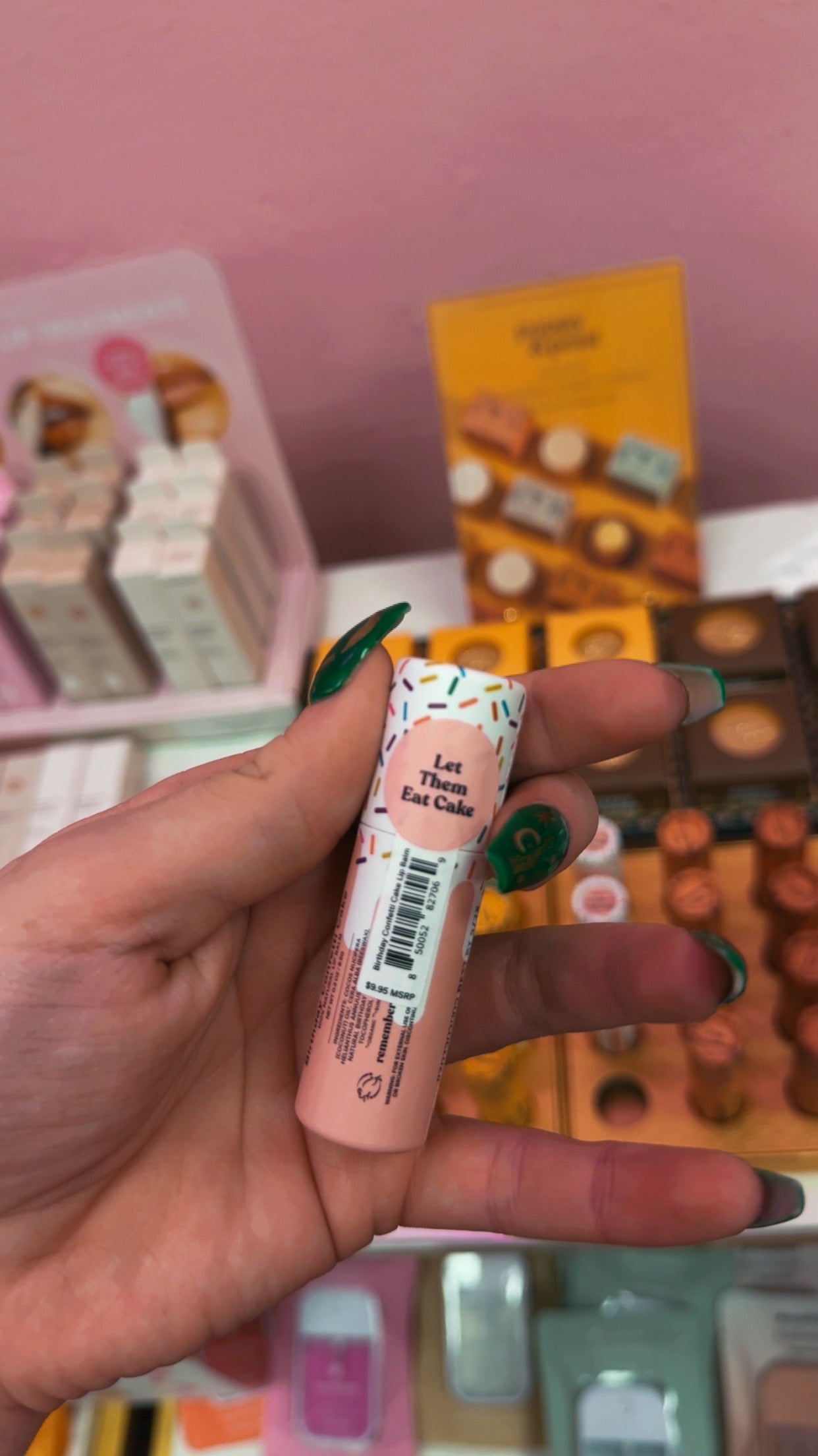 Poppy+Pout 100% Natural Lip Balm- Birthday Confetti Cake