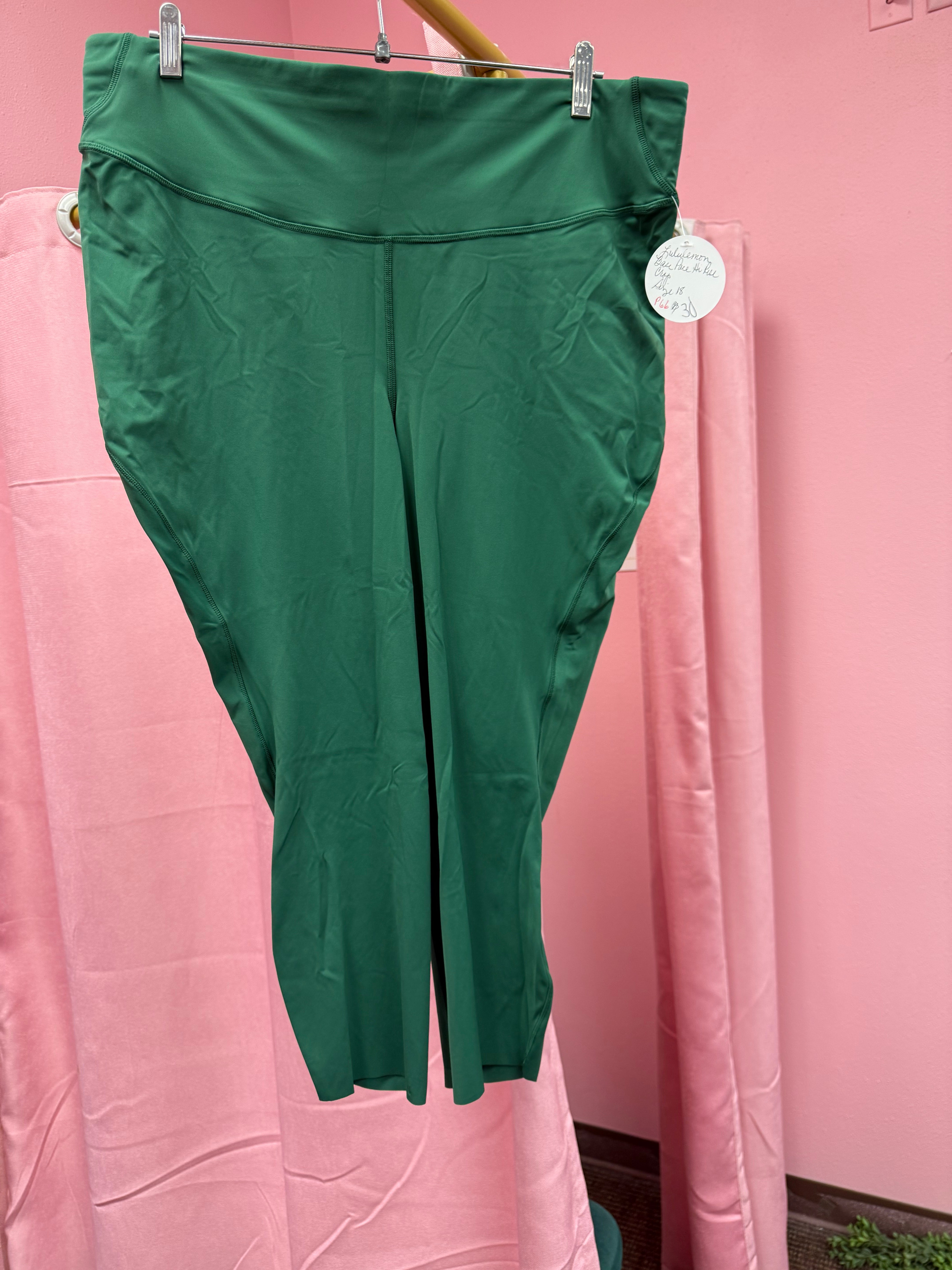 Lululemon Base Pace High Rise Crop Size 18