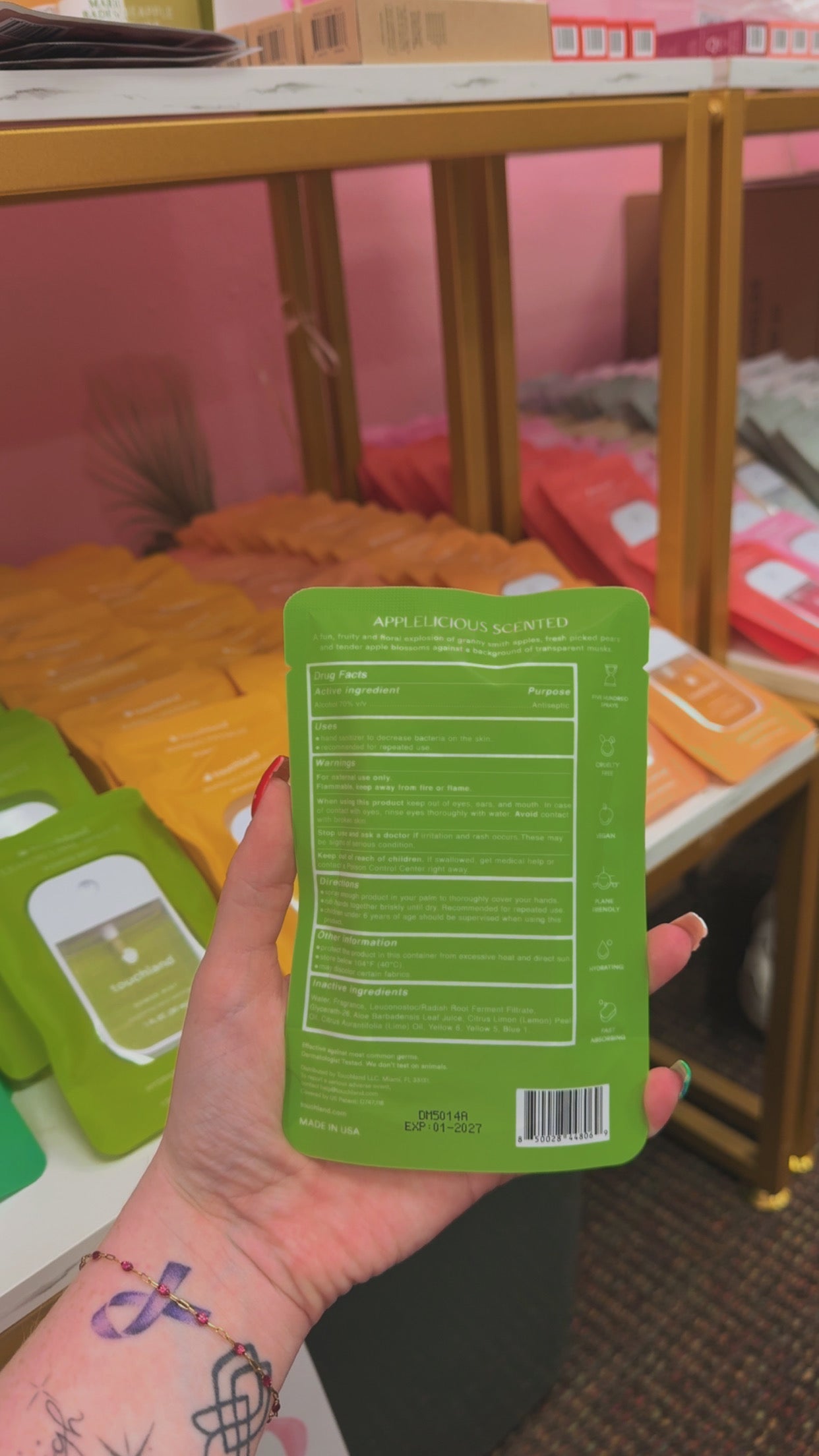 Touchland Hydrating Hand Sanitizer- Applelicious