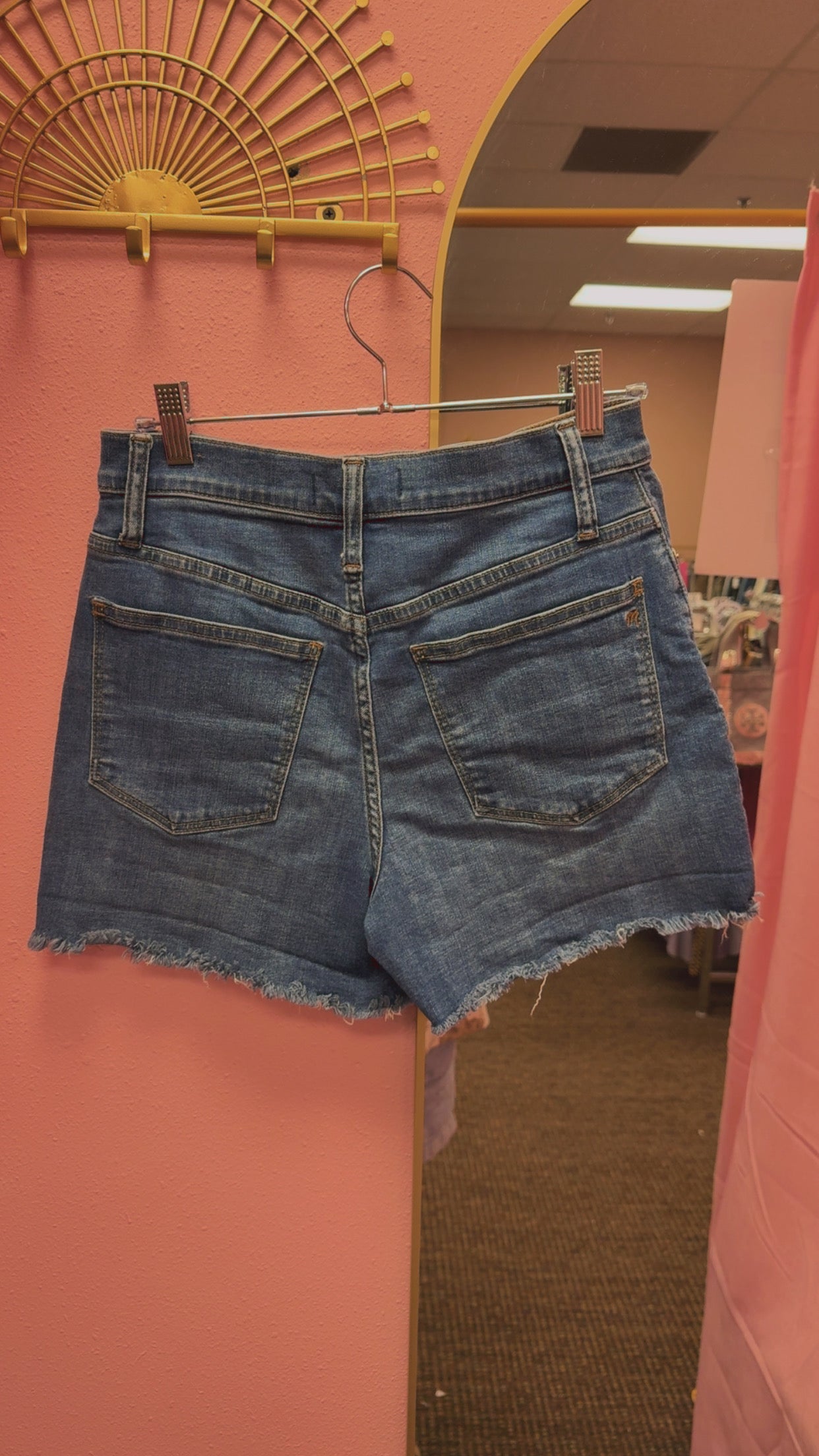 Madewell Button Fly Hi-Rise Shorts Size 26