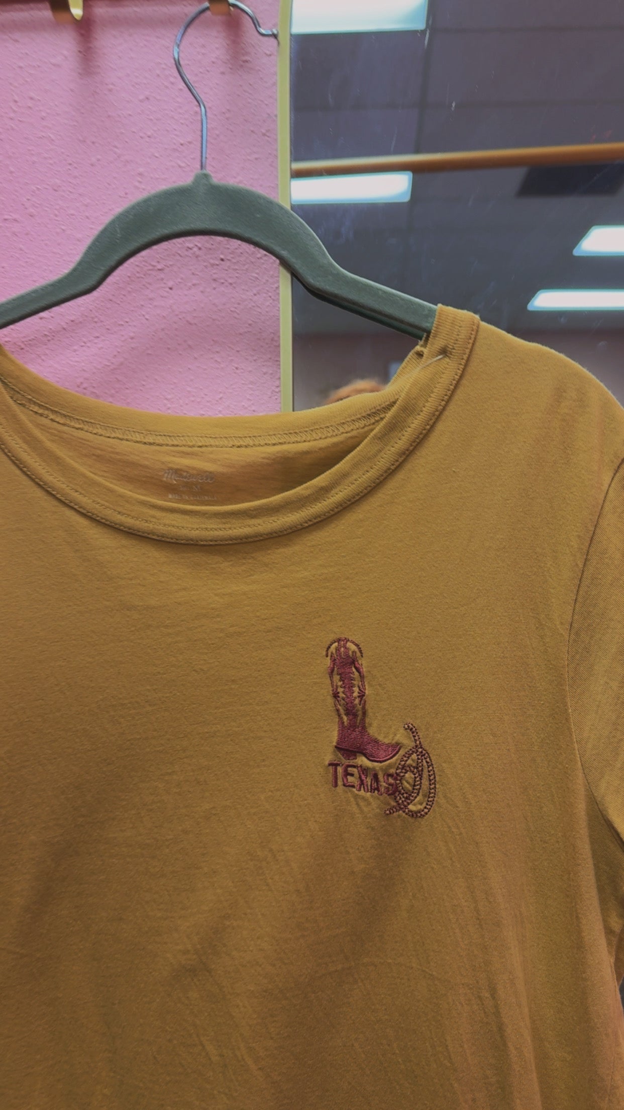 Madewell Cowboy Boot Texas Tee Size Medium