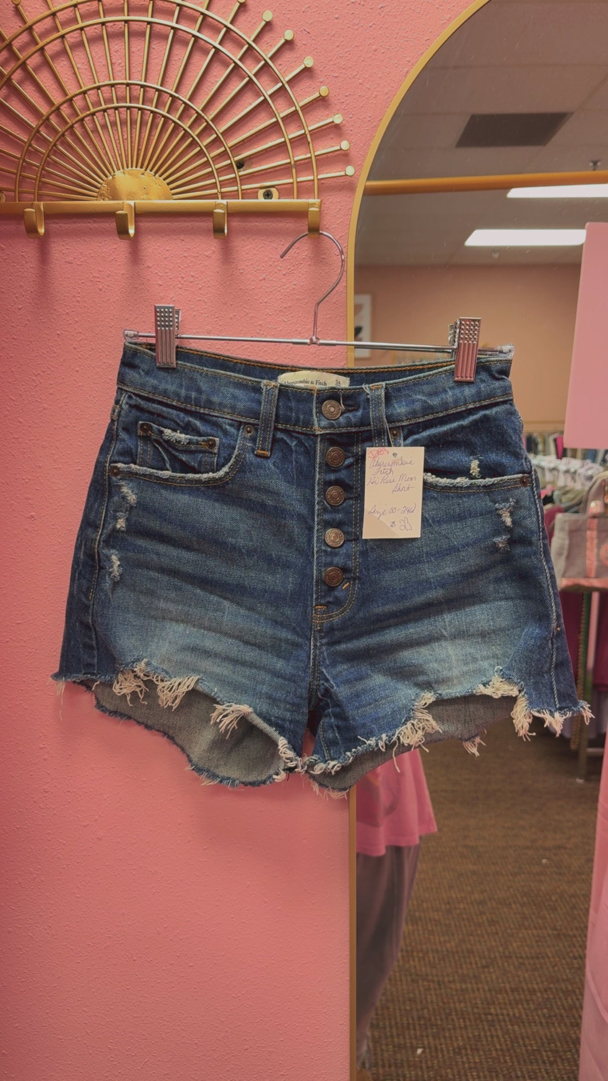 Abercrombie & Fitch The High Rise Mom Shorts Size 00/24