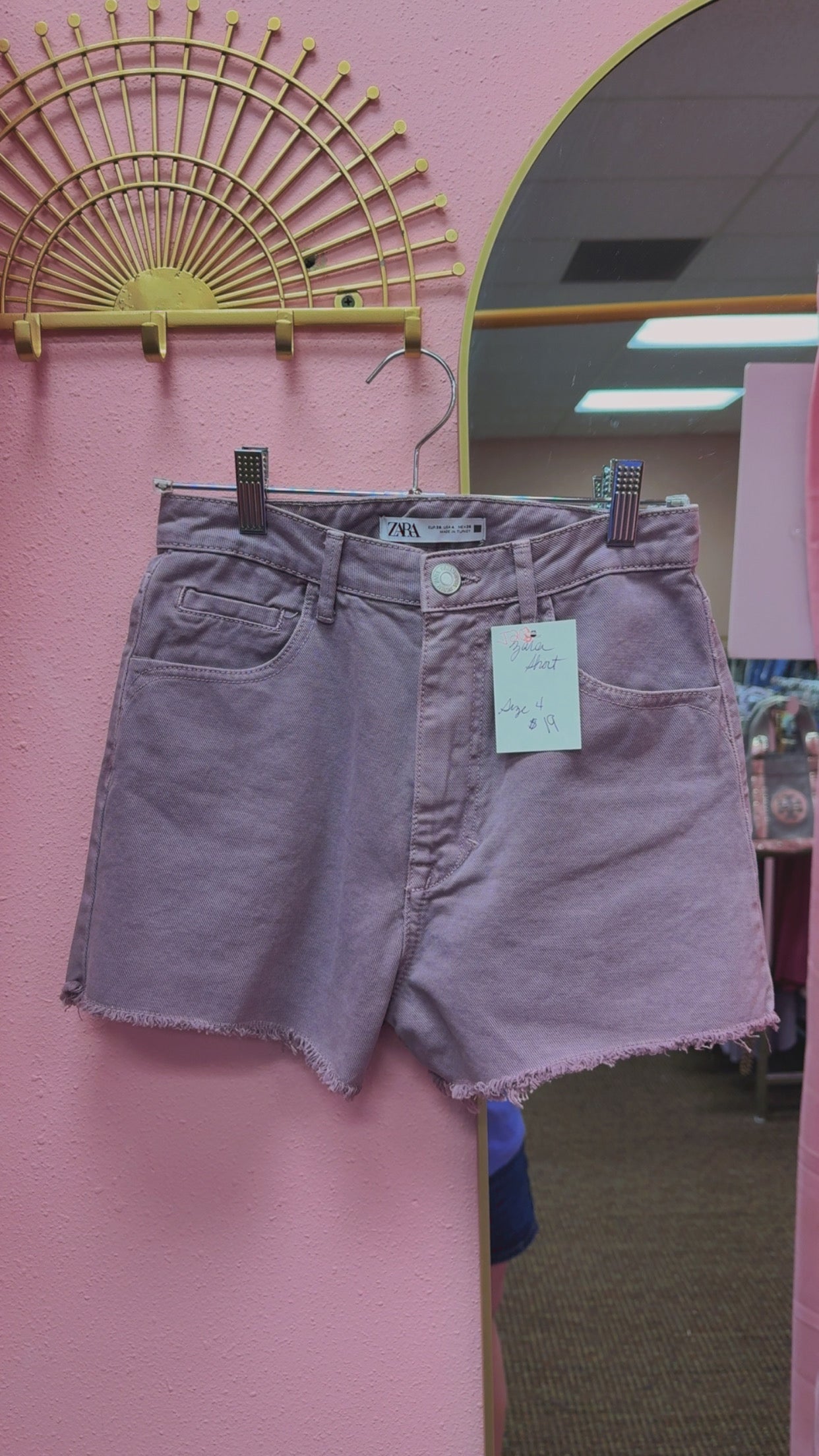 Zara Hi-Rise Shorts Size 4