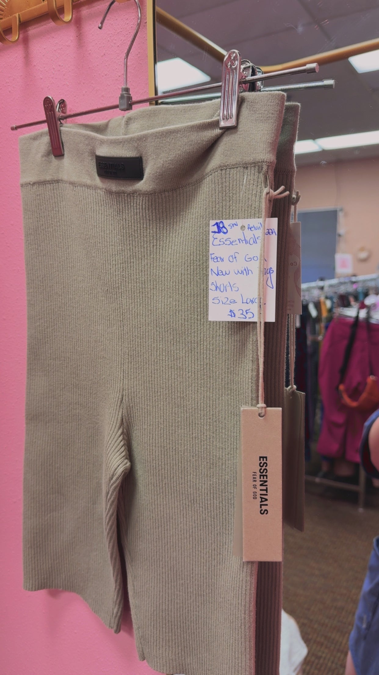 Essentials Fear Of God NEW WITH TAGS Biker Shorts Size Large Retails $229