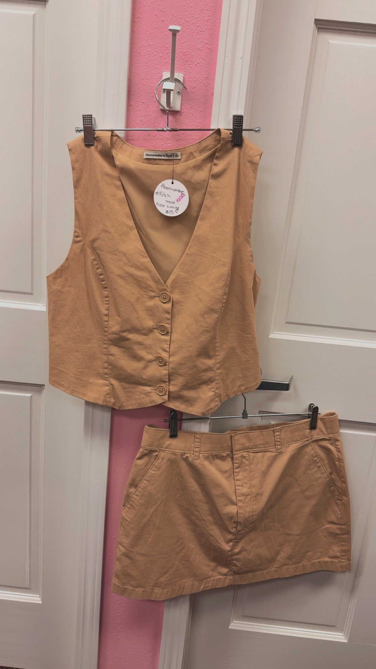 Abercrombie & Fitch Skirt + Top SET Size Large