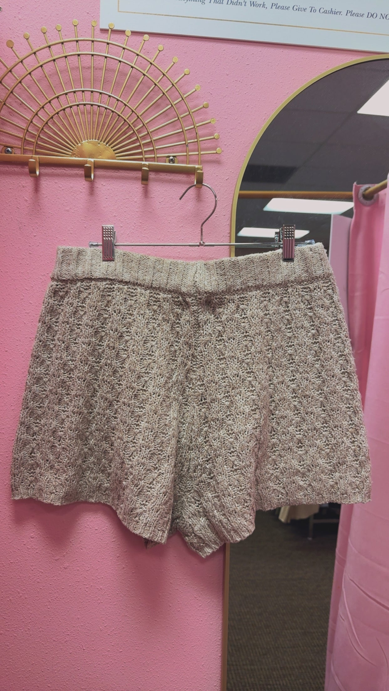 Blu Pepper Knit Shorts Size Large