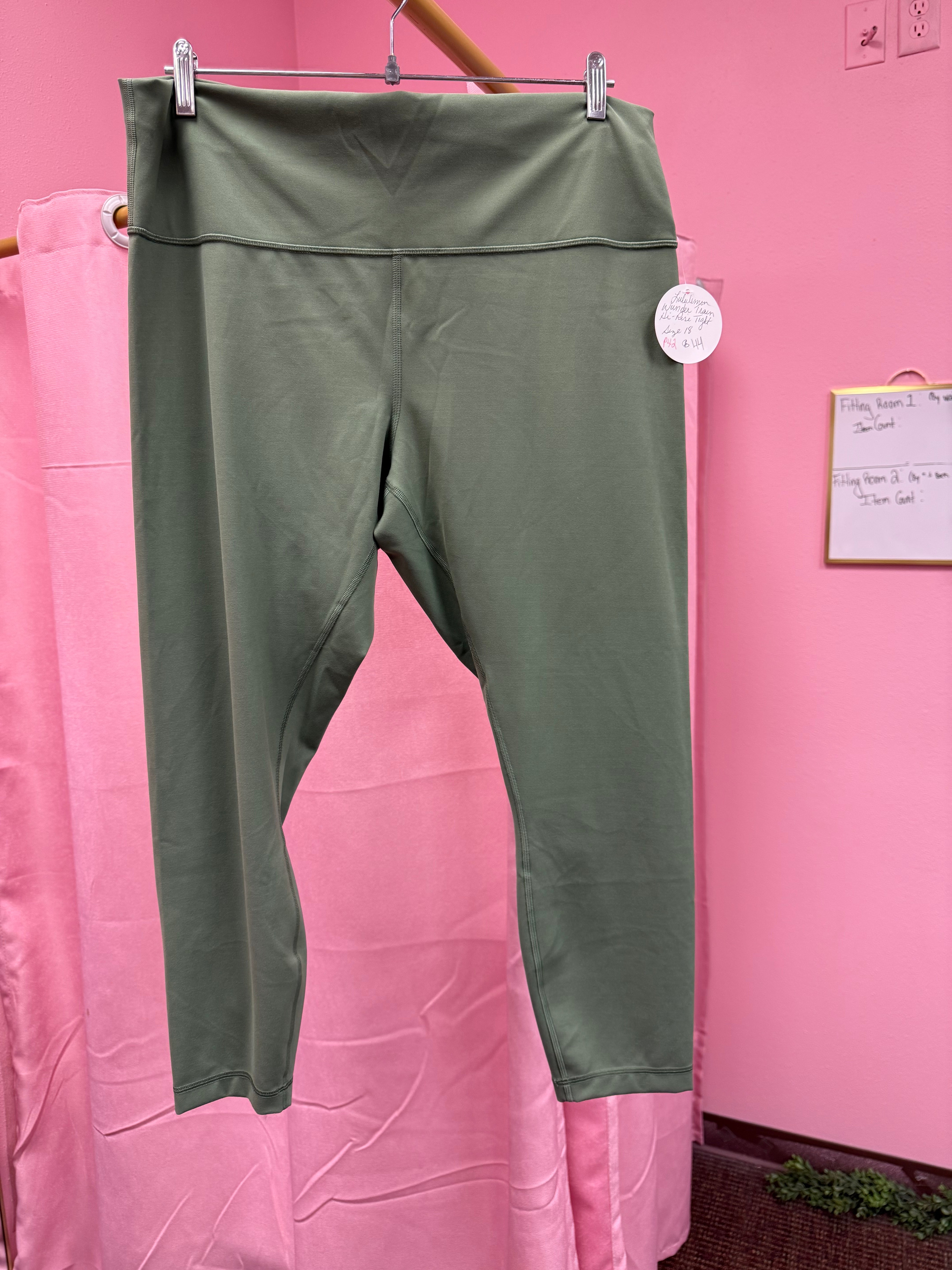 Lululemon Wunder Train High Rise Leggings Size 18