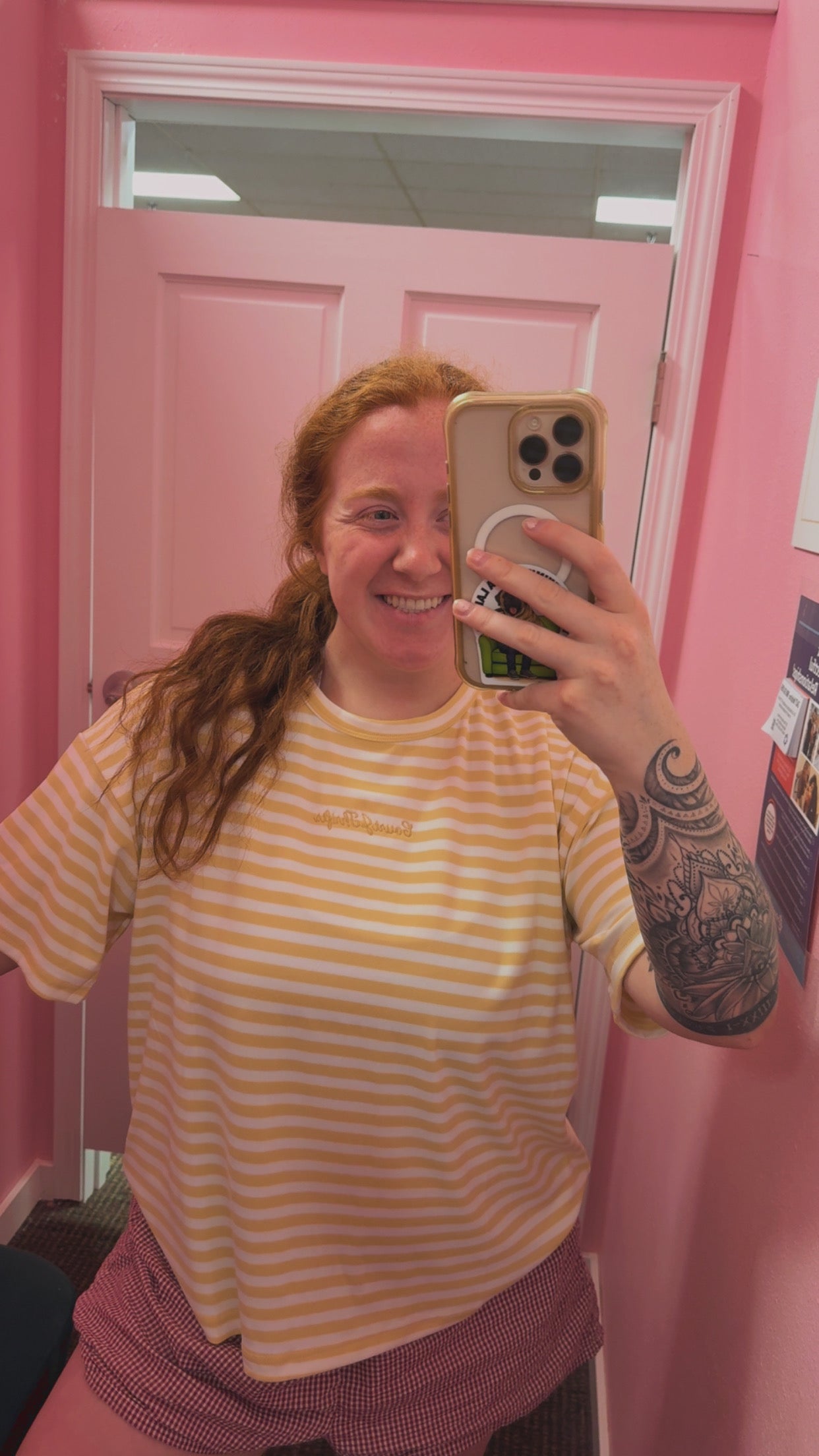 CourtJThrifts Le Lis Embroidered Striped Tee