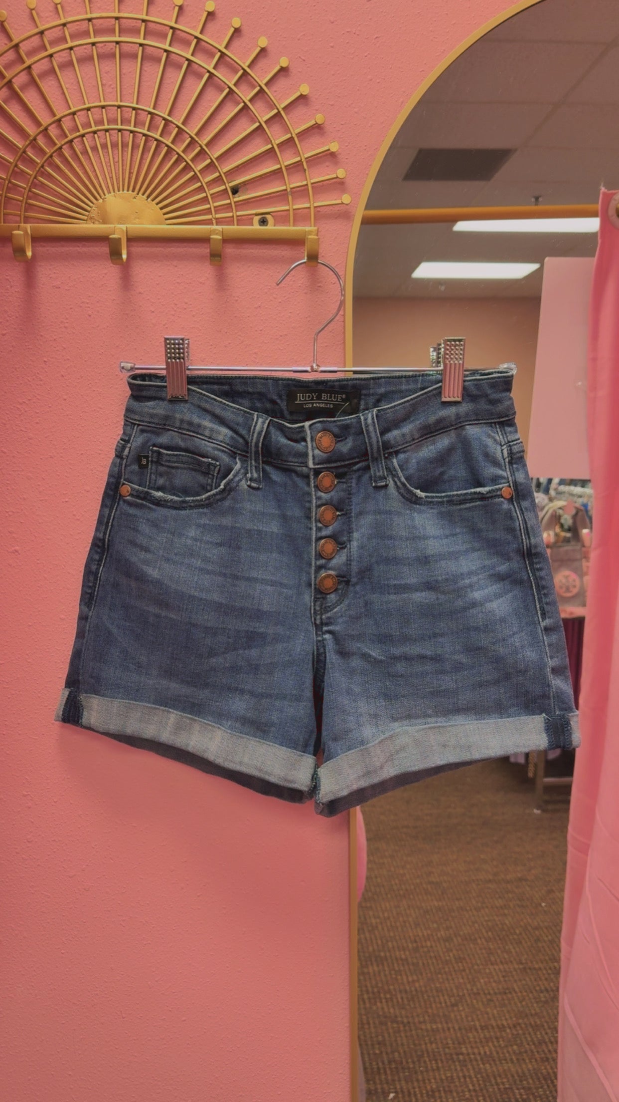 Judy Blue Button Fly Shorts Size 25