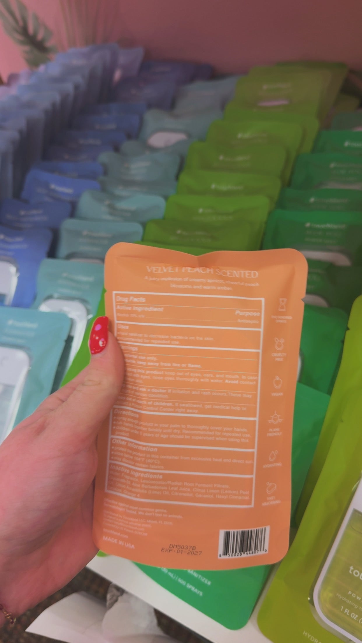 Touchland Hydrating Hand Sanitizer- Velvet Peach