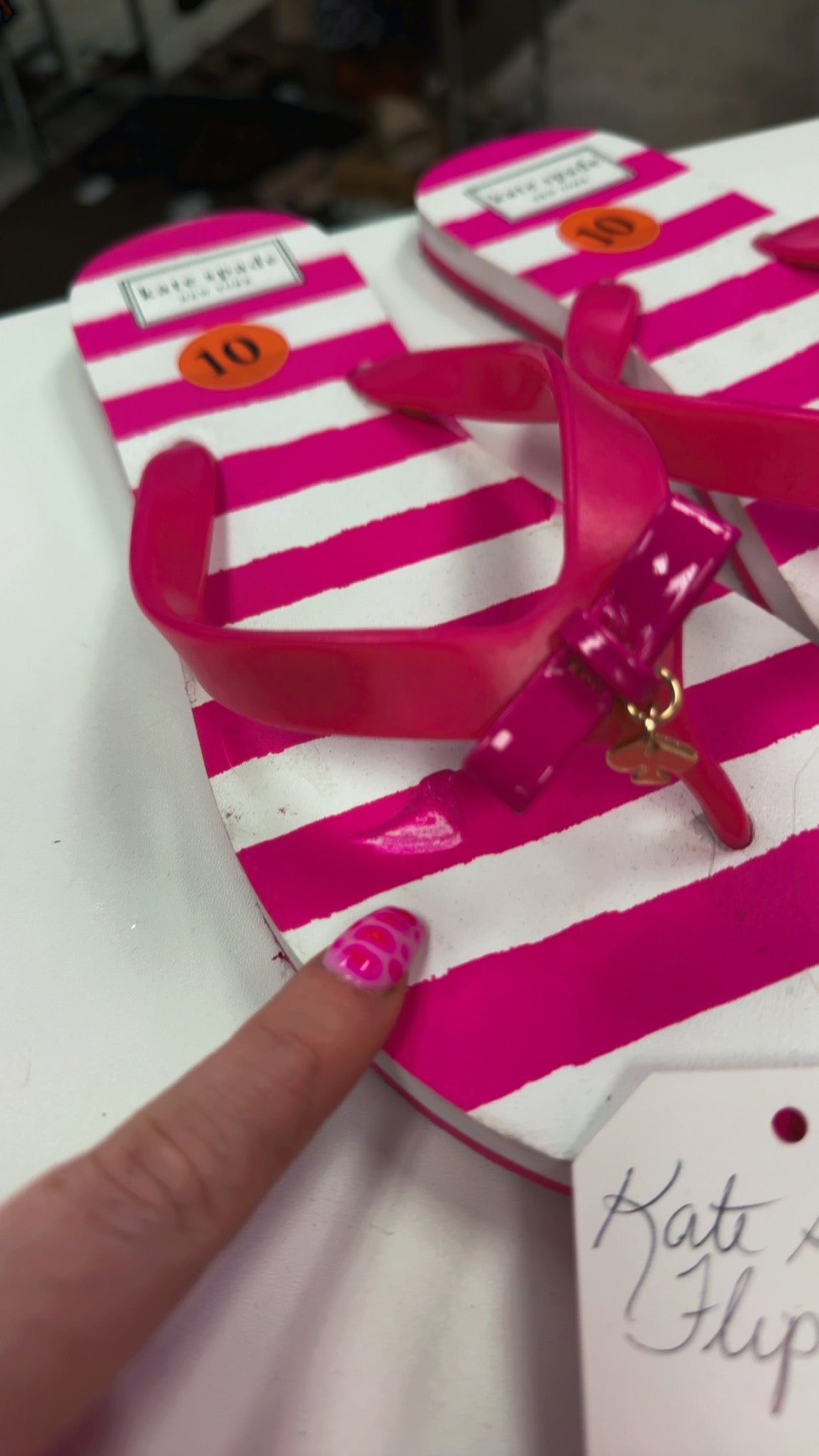 Kate Spade NEW Flip Flops Size 10