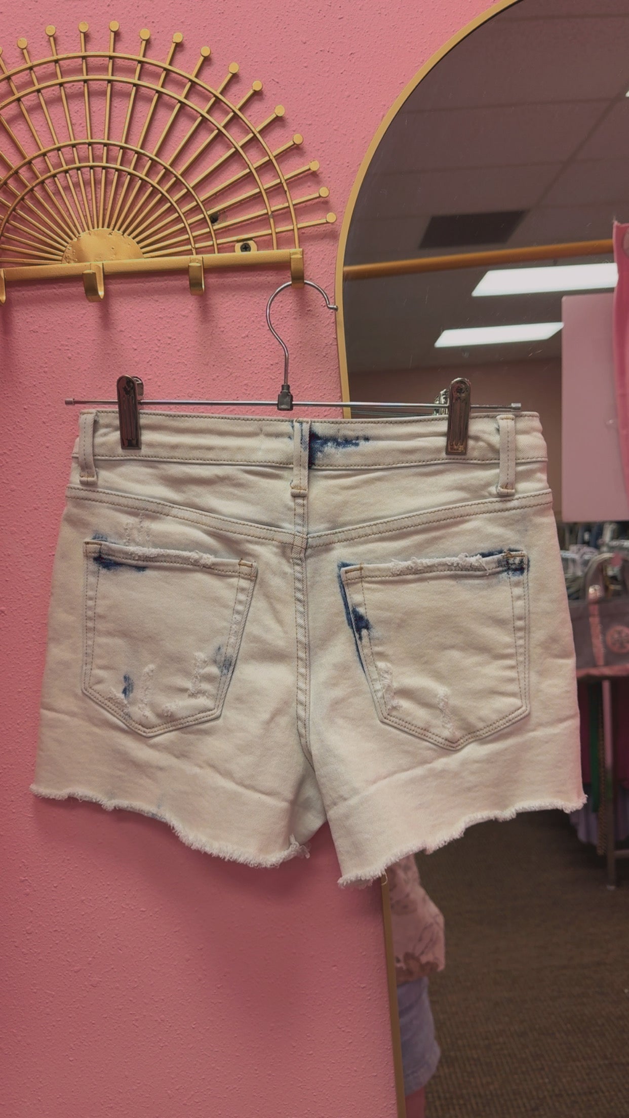 Vervet Hi-Rise Denim Shorts Size Small