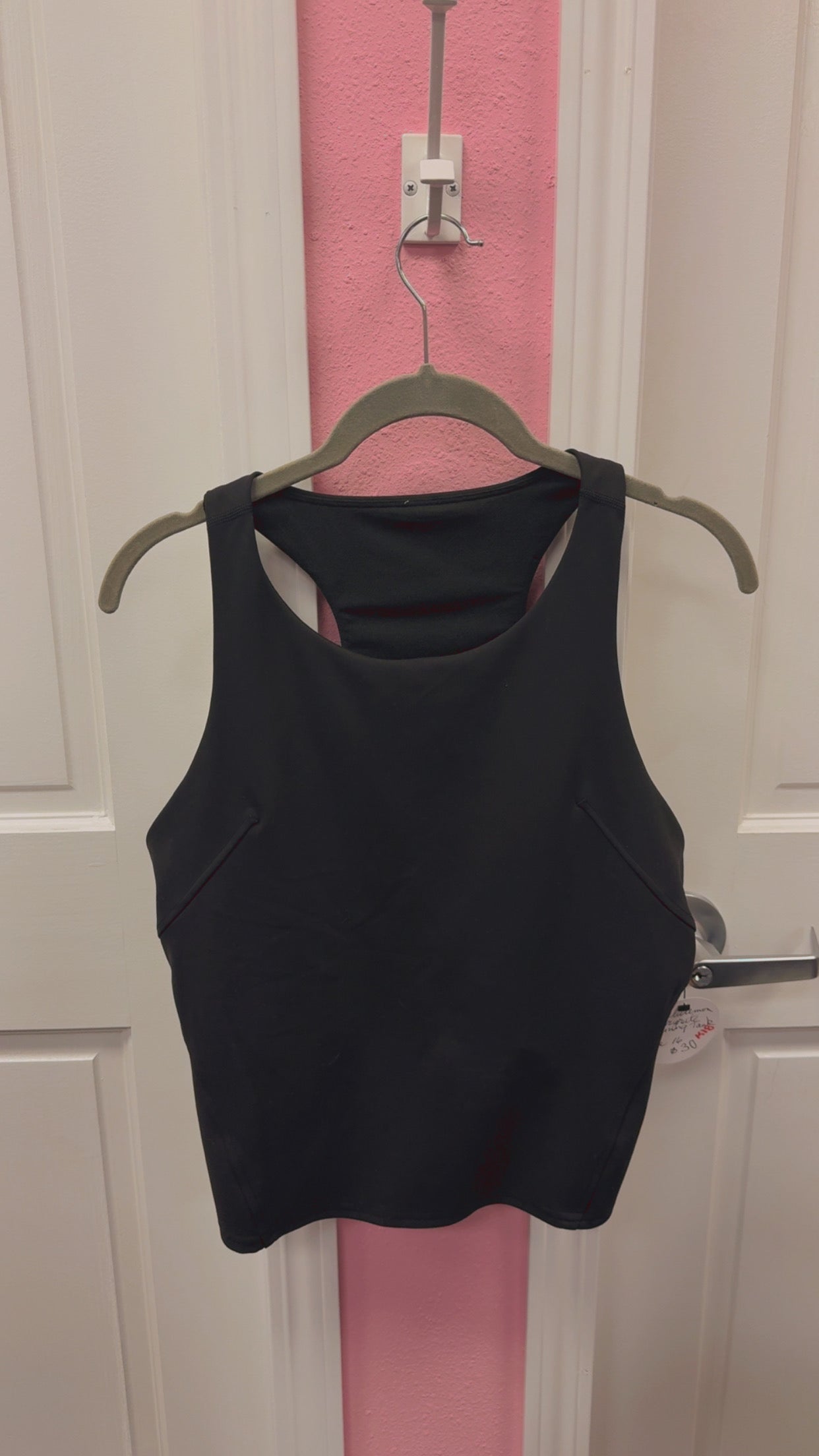 Lulu🍋 Invigorate Black Tank Size 16